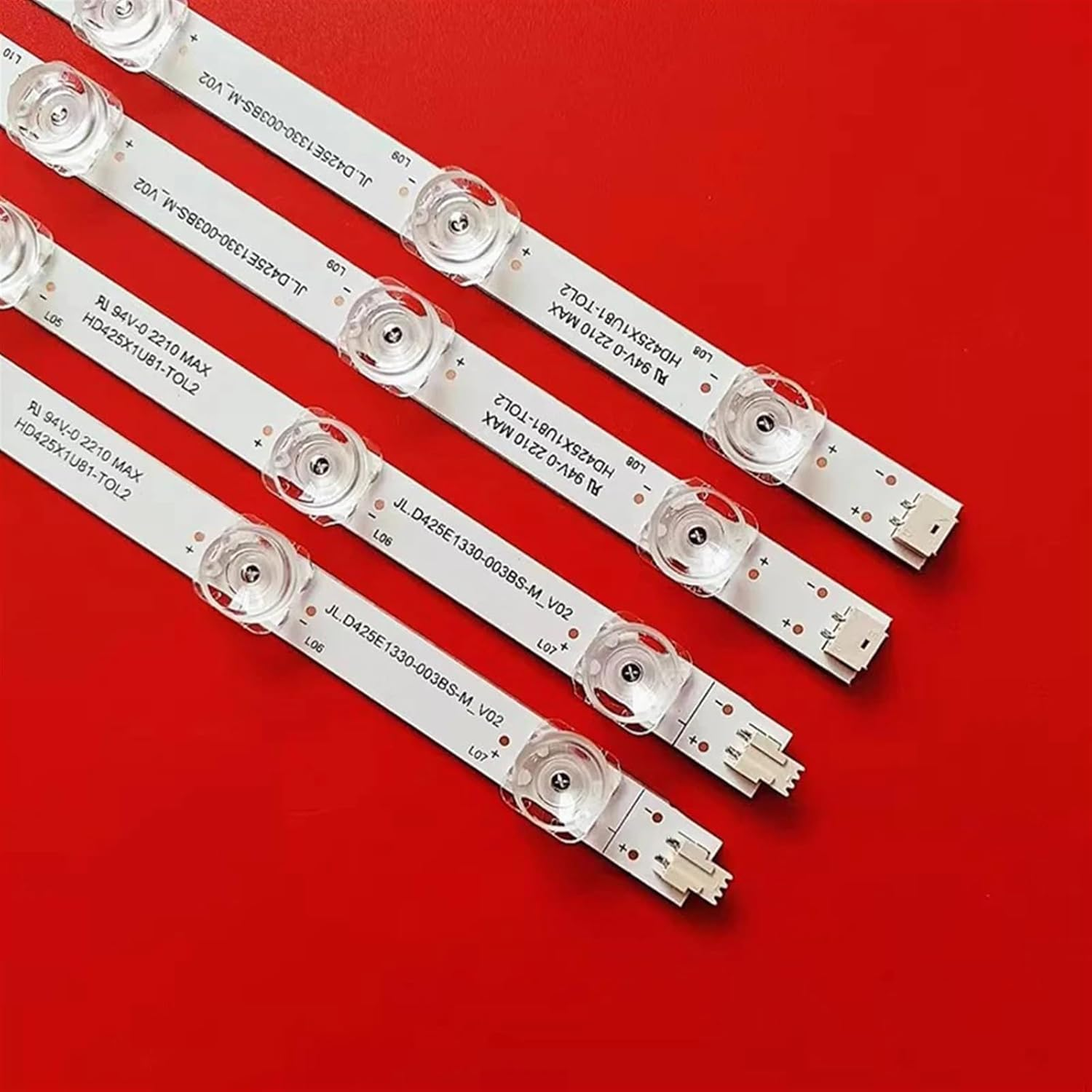 LOTOAK 4Tv(16Pcs) LED Backlight Strip Compatible with Hisense JL.D425E1330-003BS-M_V02 43"TV 43R6E3 43H6G 43R6090G 43H6570G 43R6000GM 14 Lamp (Color : 16PCS(4TV)) image number 1