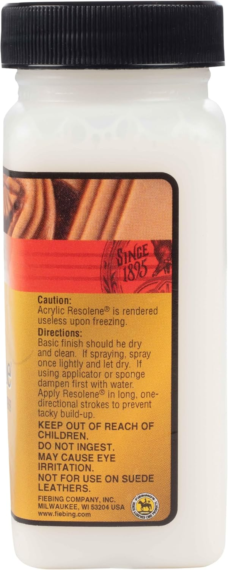 Fiebing'S Acrylic Resolene (4 Oz) - Protective Acrylic Leather Finisher - Glossy Finish Top Coat for Dyed & Polished Leathercraft - Flexible, Durable, Water Resistant for Boots, Couch, Purse, Neutral, image number 1