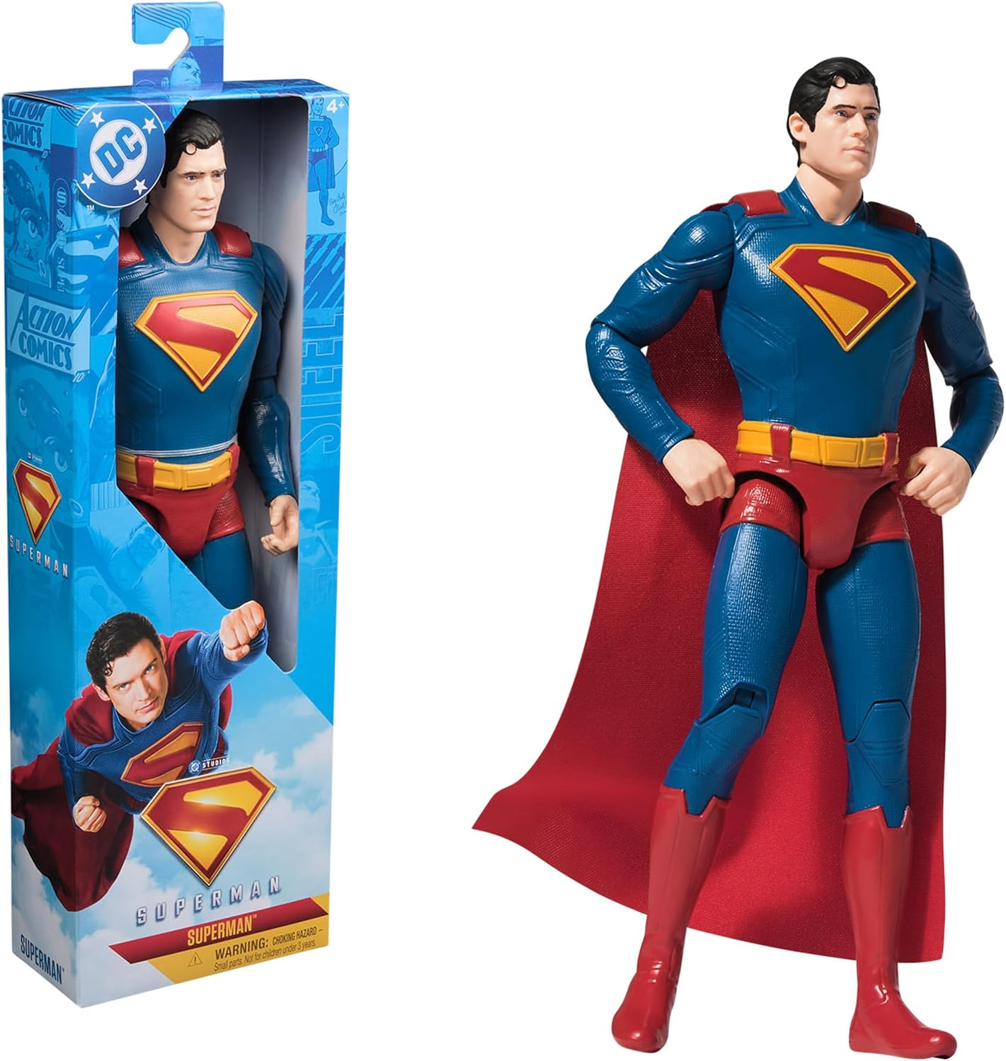 DC Comics, Superman 12-Inch Superhero Action Figure, Kids Toys for Boys and Girls Pretend Play, for Ages 4 and Up image number 3