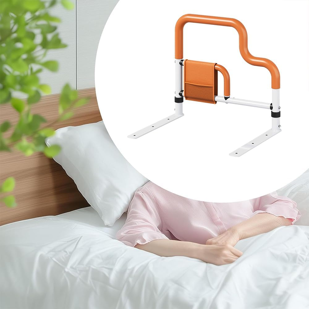 Bed Rails for Elderly &ndash; Bedside Support Rail That Slides under the Mattress for Seniors & Individuals with Limited Mobility, Safety Handrail for Bedroom Assistance image number 2
