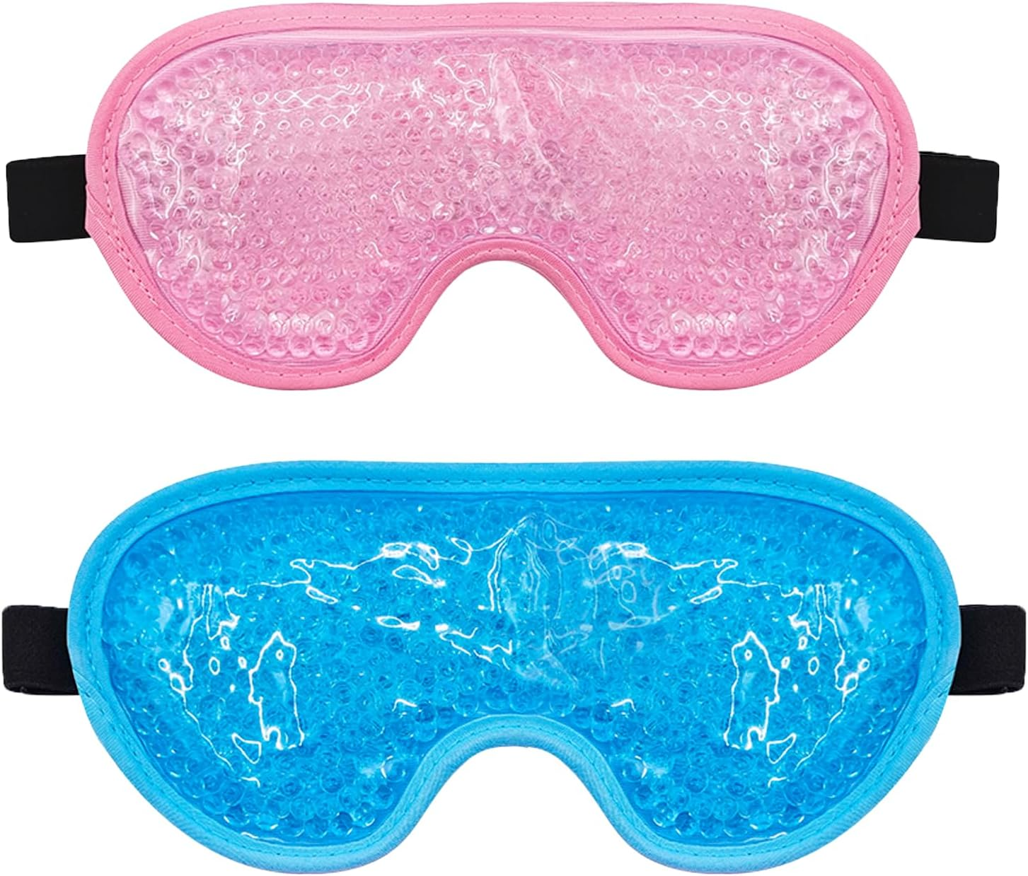 2 Pack Sleeping Eye Mask Reusable Gel Cold Compress Eye Mask Ice Pack Convenient Storage Used to Relieve Eye Discomfort and Pain Relieve Swelling Suitable for Men and Women