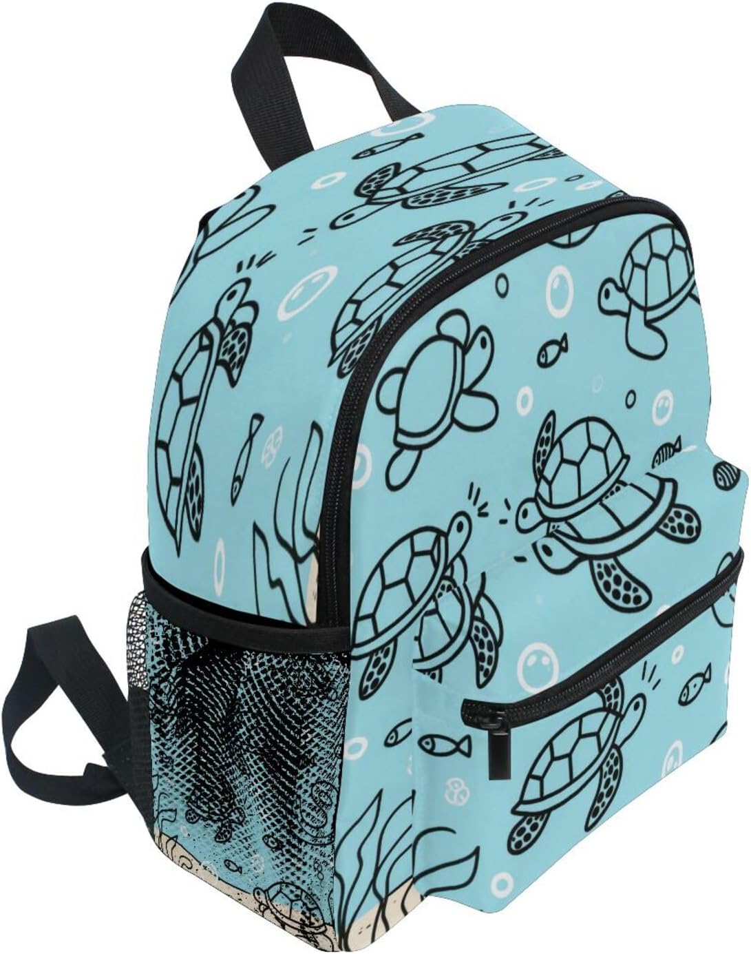 Miaozhen Blue Ocean Turtle Kids Backpacks for Boys Safety Books Bag with Name Tag for Girl Bulto Para Ni?Os image number 5