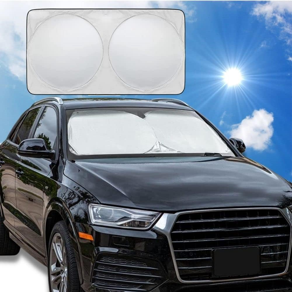Maro WS-CM Car Windshield Sun Shade with Storage Pouch, Car Sun Visor, Medium Size 150 X 78Cm image number 3