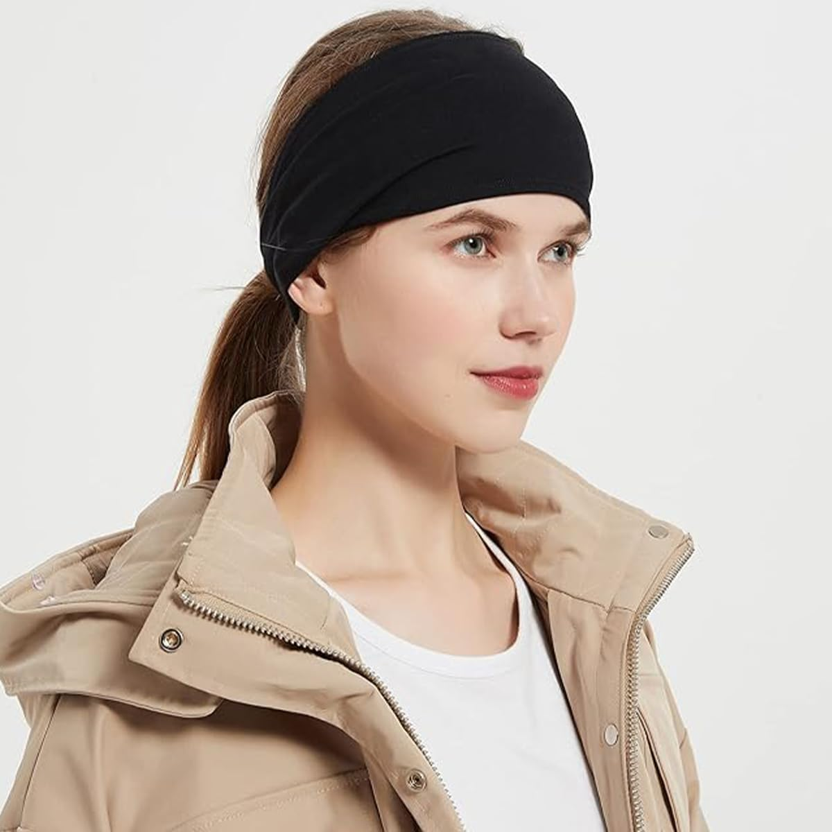 Workout Headbands for Men and Women, Moisture Wicks Sweat Band Headbands Non Slip, Running Headband for Yoga, Gym Workout, Sports image number 3