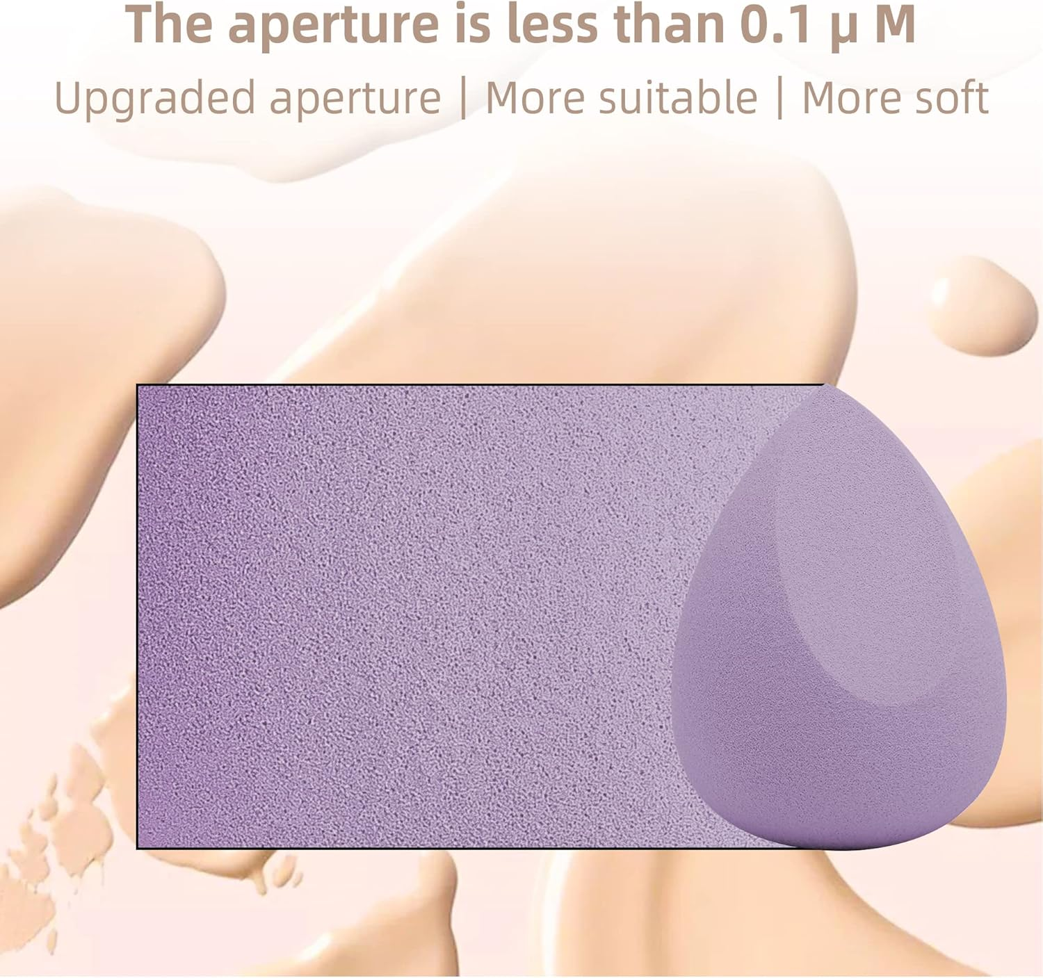 COSTICA Makeup Sponge, 8 Pcs Beauty Blender for Foundation Blending Sponge, Multi-Colored Makeup Blender with Storage Box, Flawless for Liquid Cream and Powder