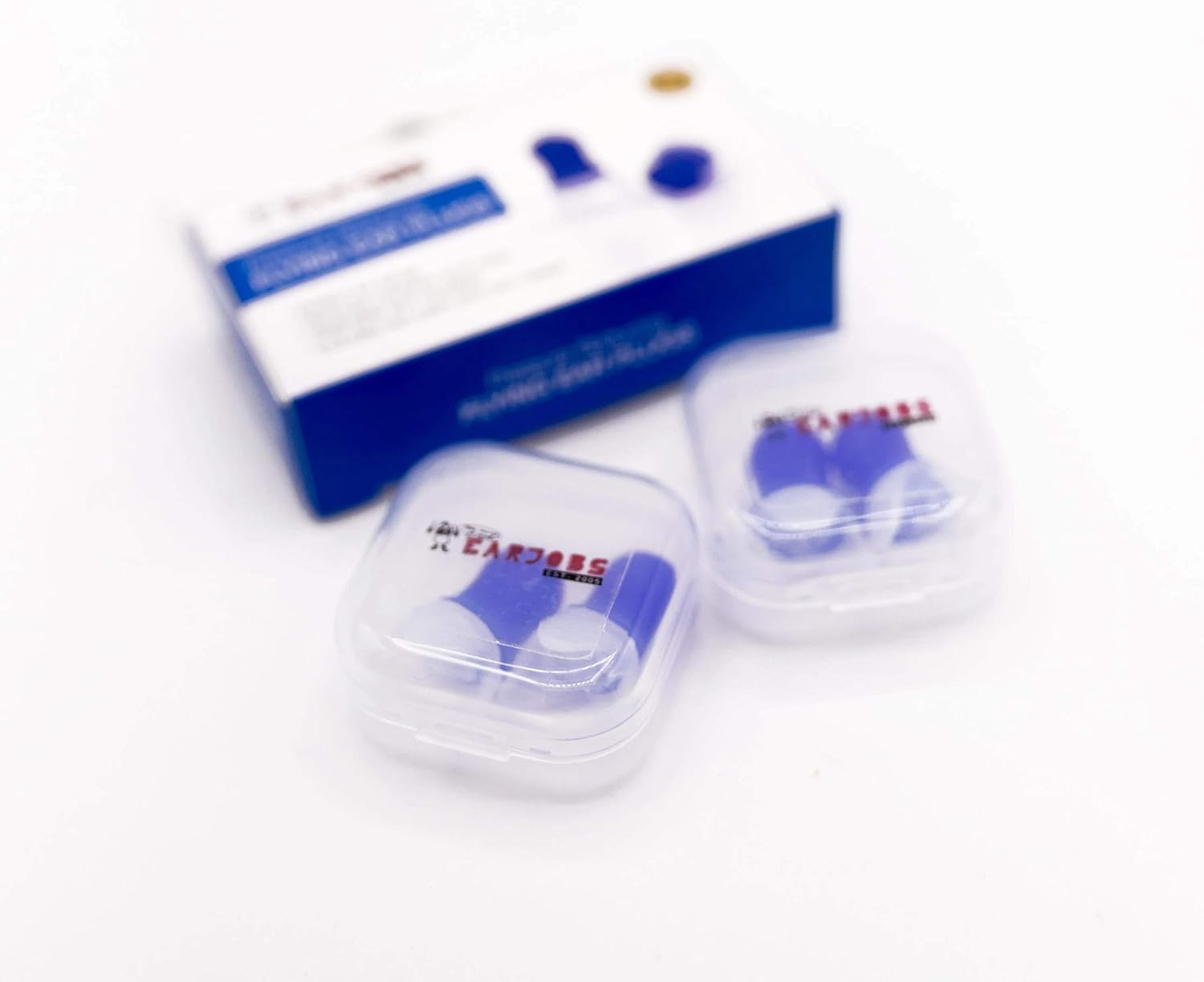 Earjobs&trade; Pressure Reducing Flying Ear Plugs 2.0 Earplugs for Travel (2 Pairs + 2 Cases) as Featured on Qantas Travel Insider image number 1