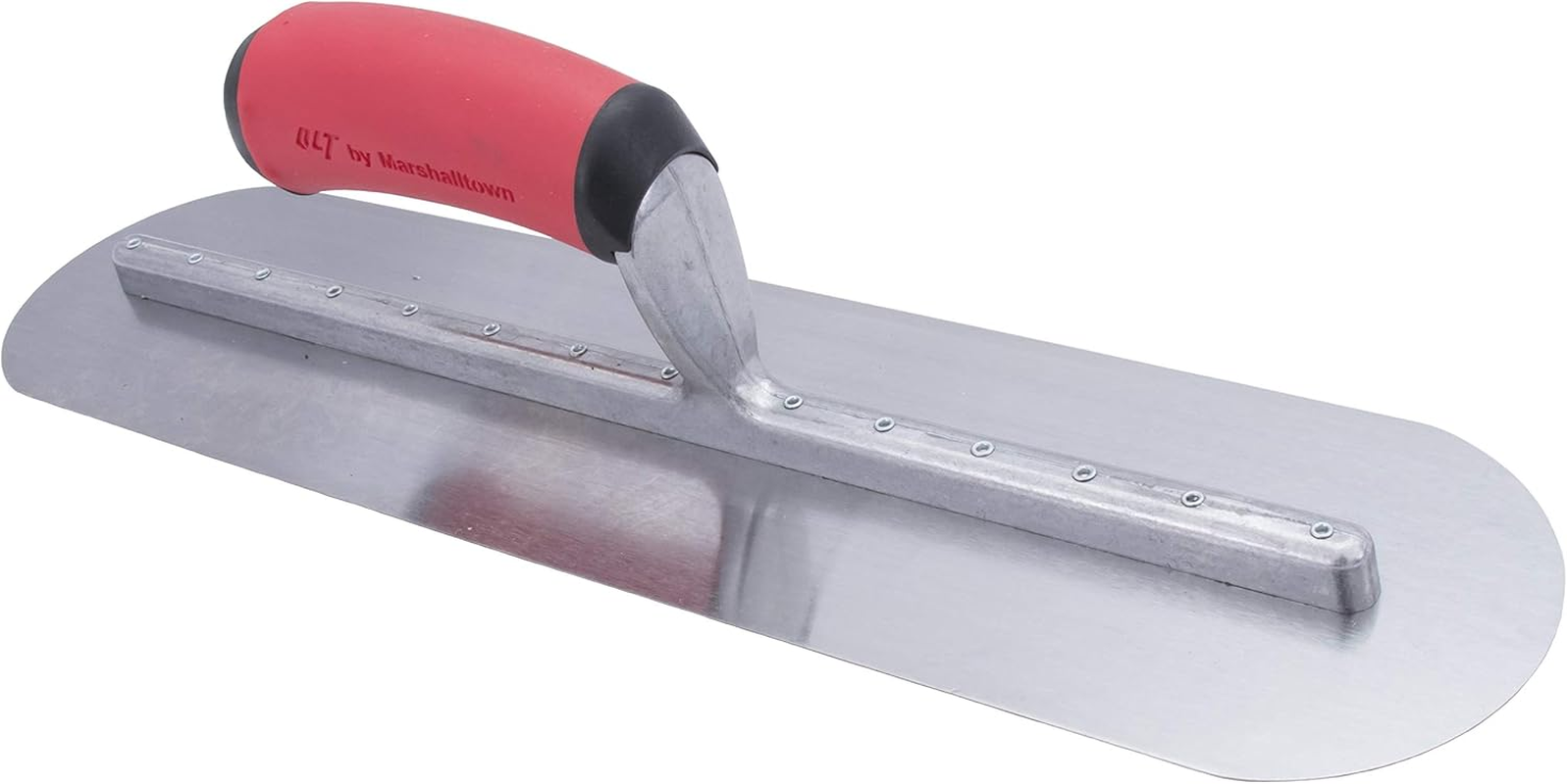 MARSHALLTOWN QLT Fully Rounded Concrete Finishing Trowel, 16 X 4 Inch, Soft Grip Handle, Made in the USA, FTFR374R image number 3