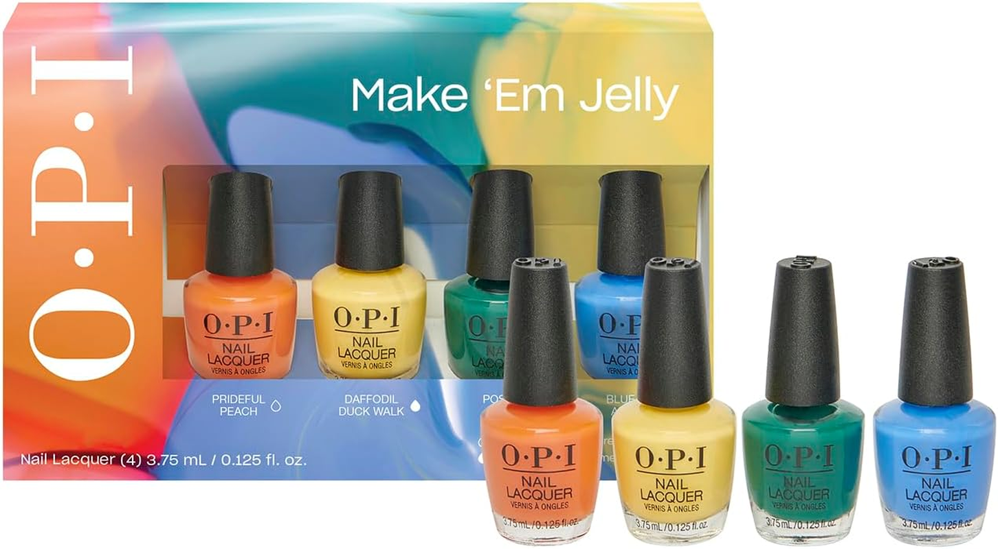 OPI Infinite Shine Nail Polish, Make 'Em Jelly Collection, for up to 11 Days of Gel-Like Polish, Lacquer Mini Edition, 15 Ml image number 5