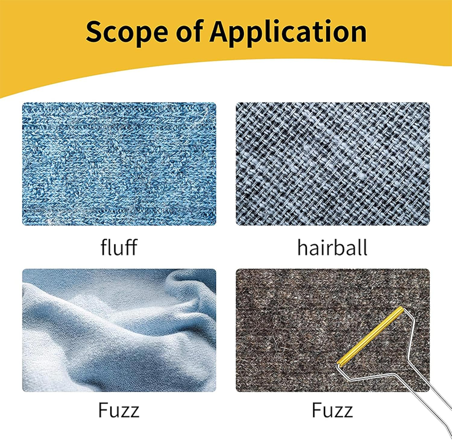 Premium Pet Hair Remover, Lint Remover, Lint Shaver, Reusable Double Sided Lint Roller with Handle, Easy to Clean Pet Fur, Efficiently Removes Dog Hair & Cat Hair Dust in Carpets and Furniture image number 5