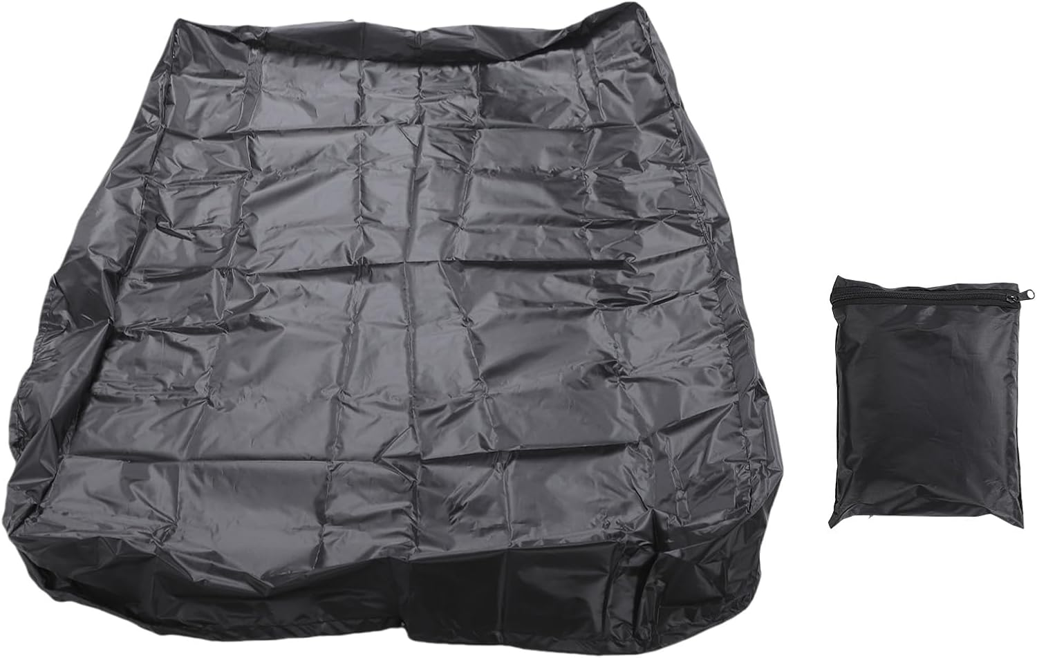 Generic Wagon Cover Water Proof, 59X37 Inches Foldable Dust Proof Oxford Cloth Wagon Cart Rain Cover with Adjustable Drawstring for Outdoor Camping Gardening, Garden Cart Canopy image number 4