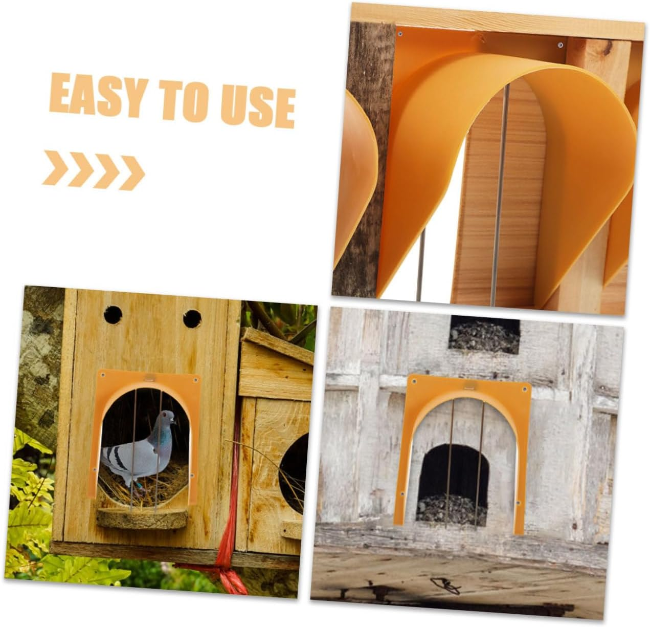 Ifundom European Style Pigeon Cage Door Entrance with One-Way Anti-Escape Design Plastic and Stainless Steel Bird Racing Accessory for Secure Dove Housing image number 1