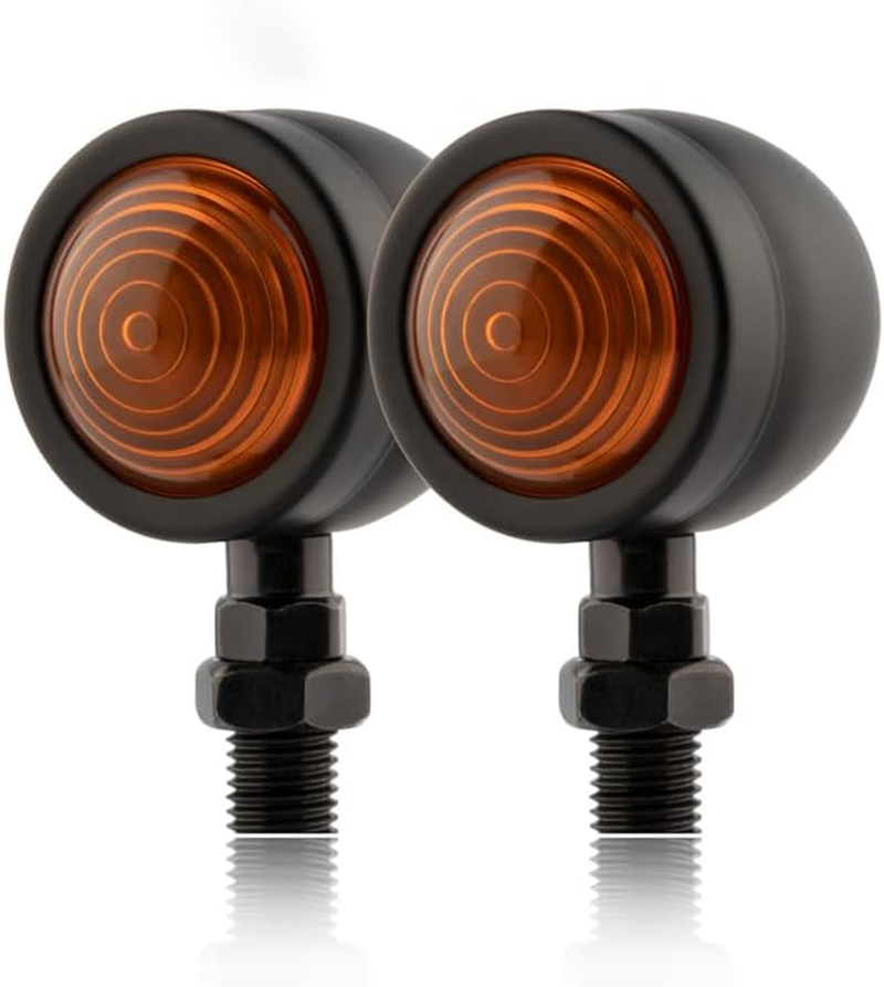 2PCS 12V 5W Motorcycle Turn Signal Indicator Bulbs, Universal Fit Amber Blinkers for Front/Back, Easy Installation, Bright and Long-Lasting image number 1