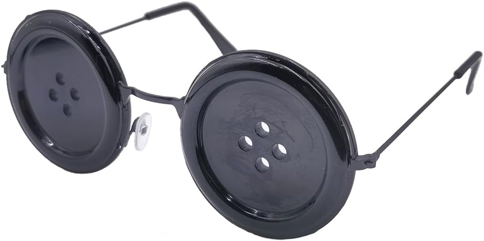 Ealipoi Coraline Necklace Anime Button Eyes Glasses with Coraline Hairclip Merch Cosplay Costume Accessories for Adult