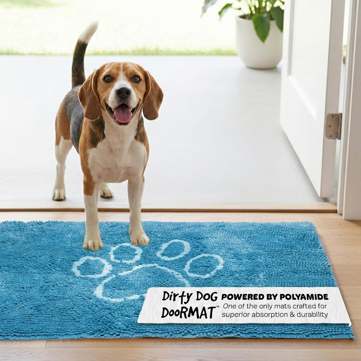 Dog Gone Smart Dirty Dog Doormat Runner, Grey