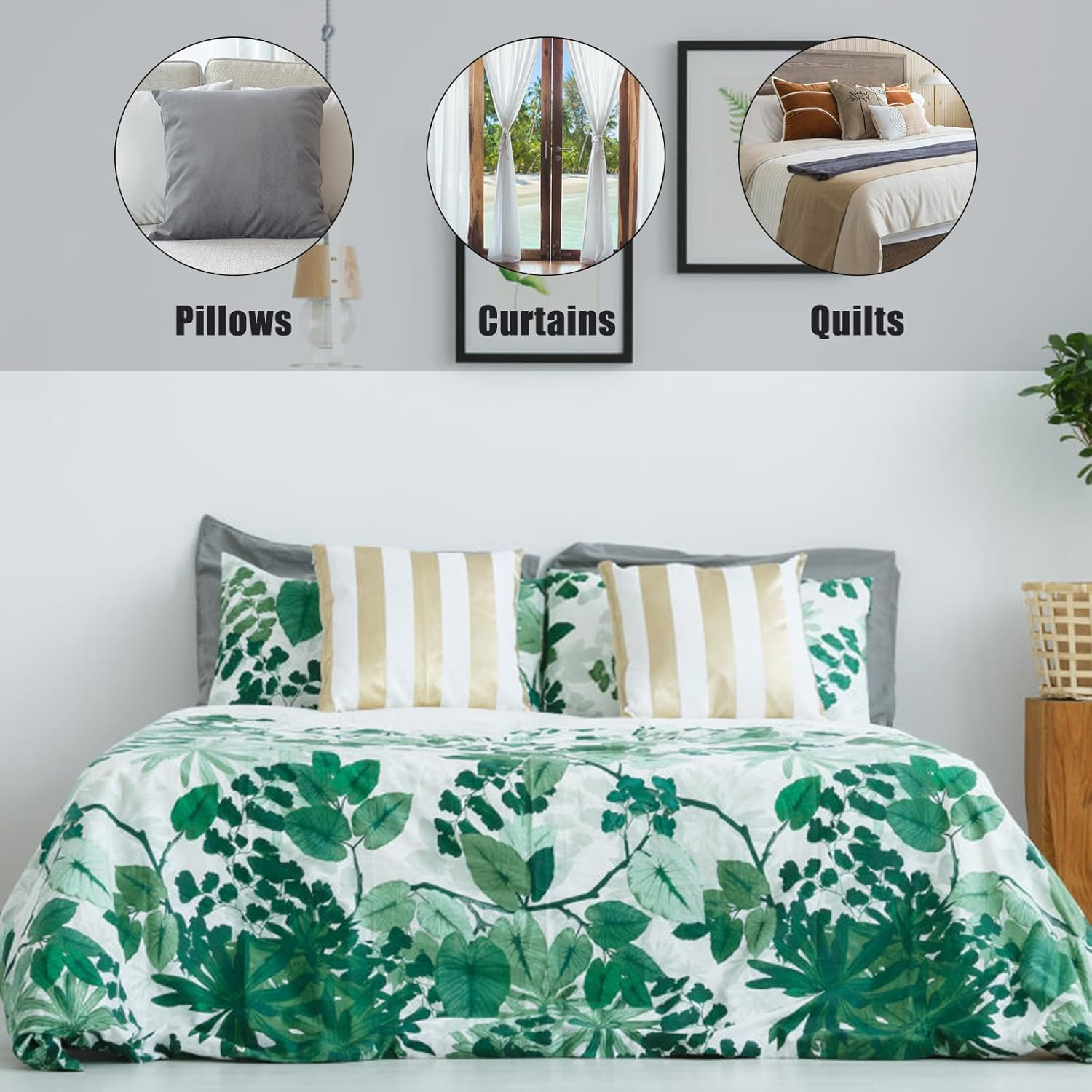 Gosknor 14Pcs Duvet Clips for Comforter Inside, Quickly Install Comforter Blanket Fasteners Strong Hold Padded Clips Quilt Clips Duvet Snaps Bedding Accessories to Prevent Comforter from Shifting image number 6