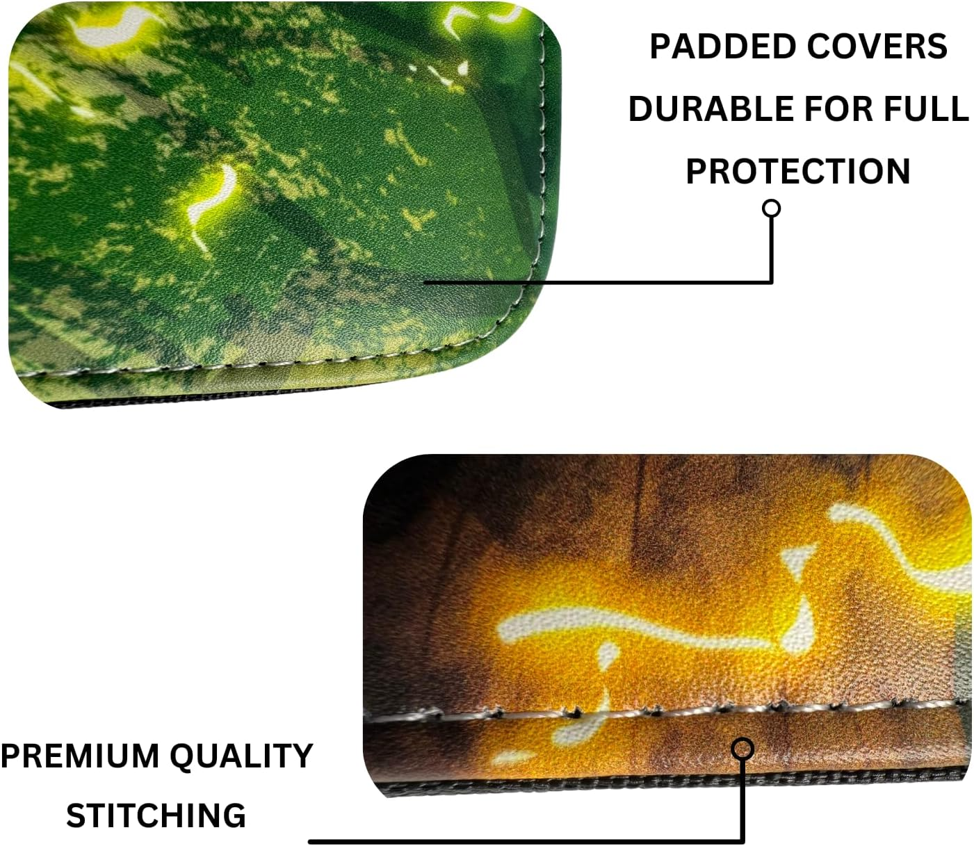 Aurevanna 9-Pocket Trading Card Binder with Zipper &ndash; Compatible with TCG, MTG, Yu-Gi-Oh, and Card Sleeves &ndash; Waterproof PU Leather, Archival-Safe Card Storage Album Organizer &ndash; Side Loading Pockets image number 2