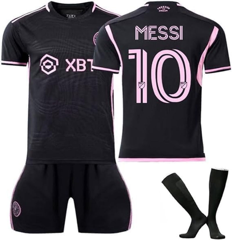 Ausgear 10 Soccer Jersey Kids/Adults Jersey,Football Training Jersey Fans Jersey,Soccer Shirt + Shorts + Socks Jersey Kit image number 3