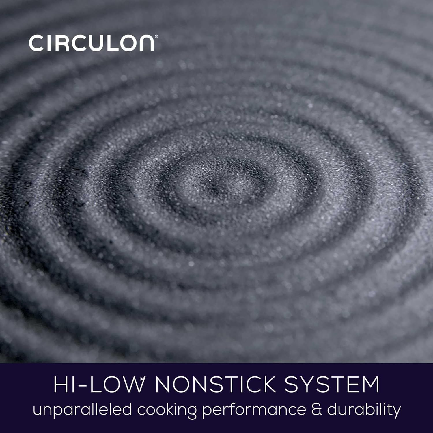 Circulon Symmetry 11 Piece Nonstick Cookware Set, Pots and Pans Set, Frying Pans, Saucepans, Stockpot, Saute & Lids, Induction Compatible, Chocolate image number 2