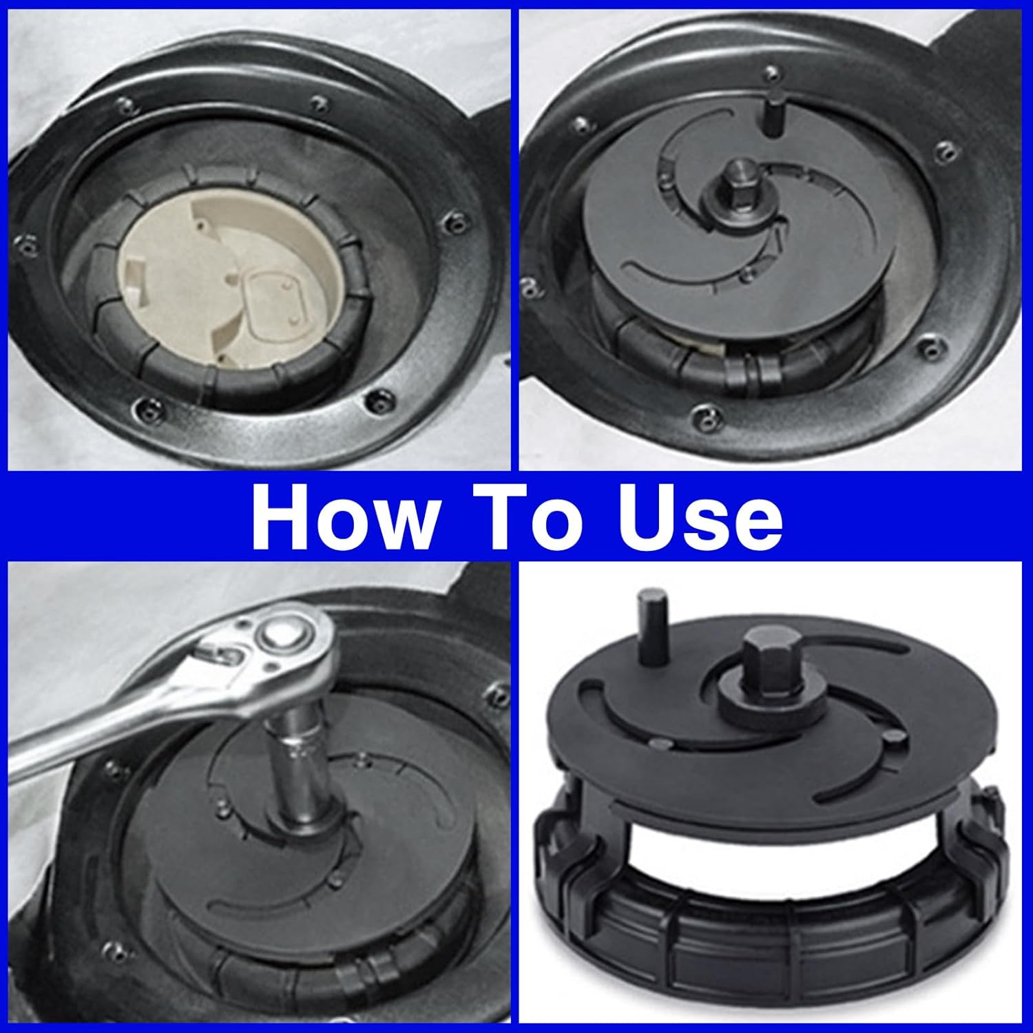 SPEEDWOX 3 Jaws Adjustable Fuel Tank Lid Wrench - Sender and Pump Cover Remove Spanner 100Mm-170Mm image number 5