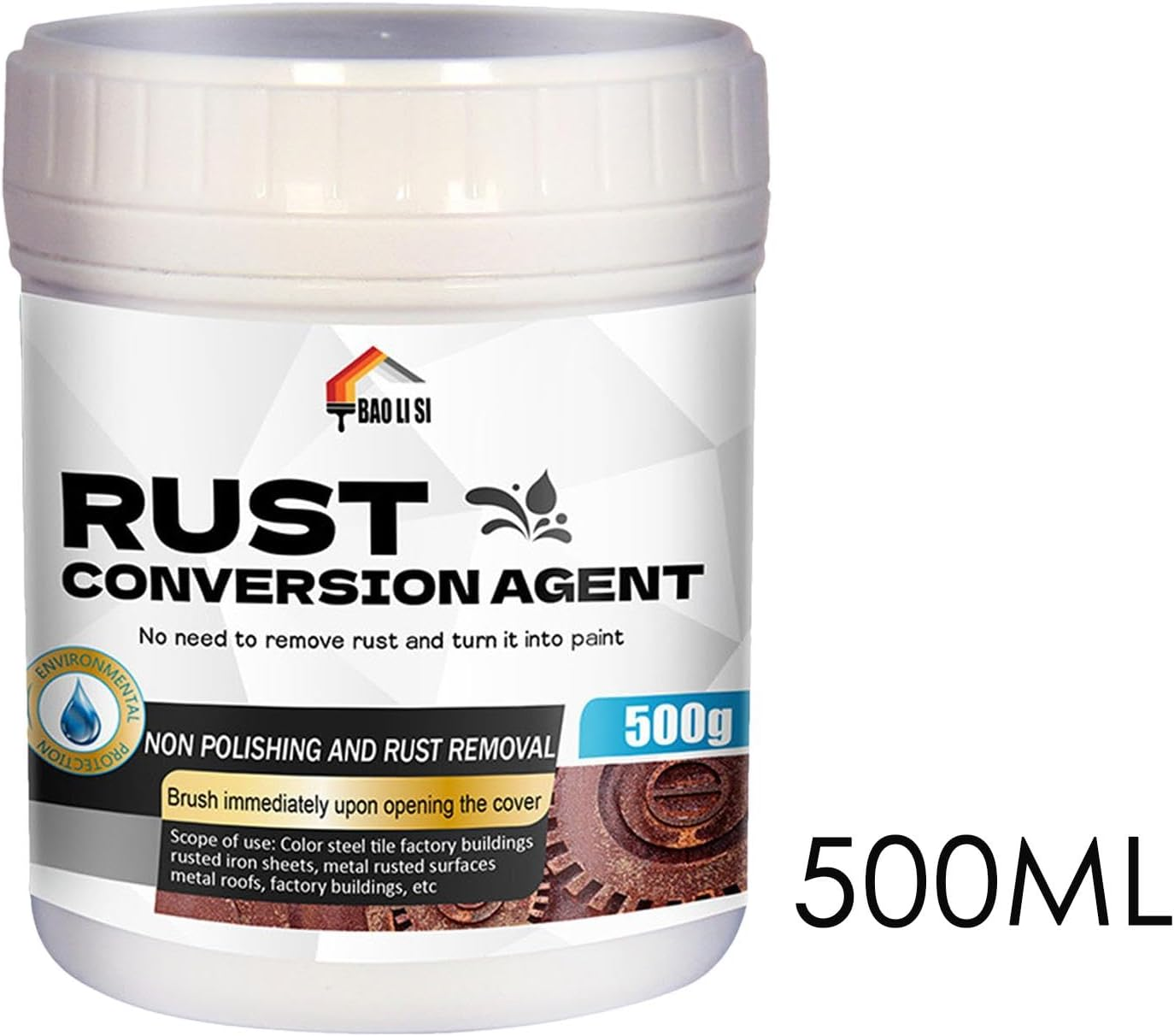 Rust Converter for Metal | 500Ml Rust Converter Metal Primer | Highly Effective Water-Based Rust Converter for Metal, Football Goal, Tractor, Grille, Door, Car, image number 5