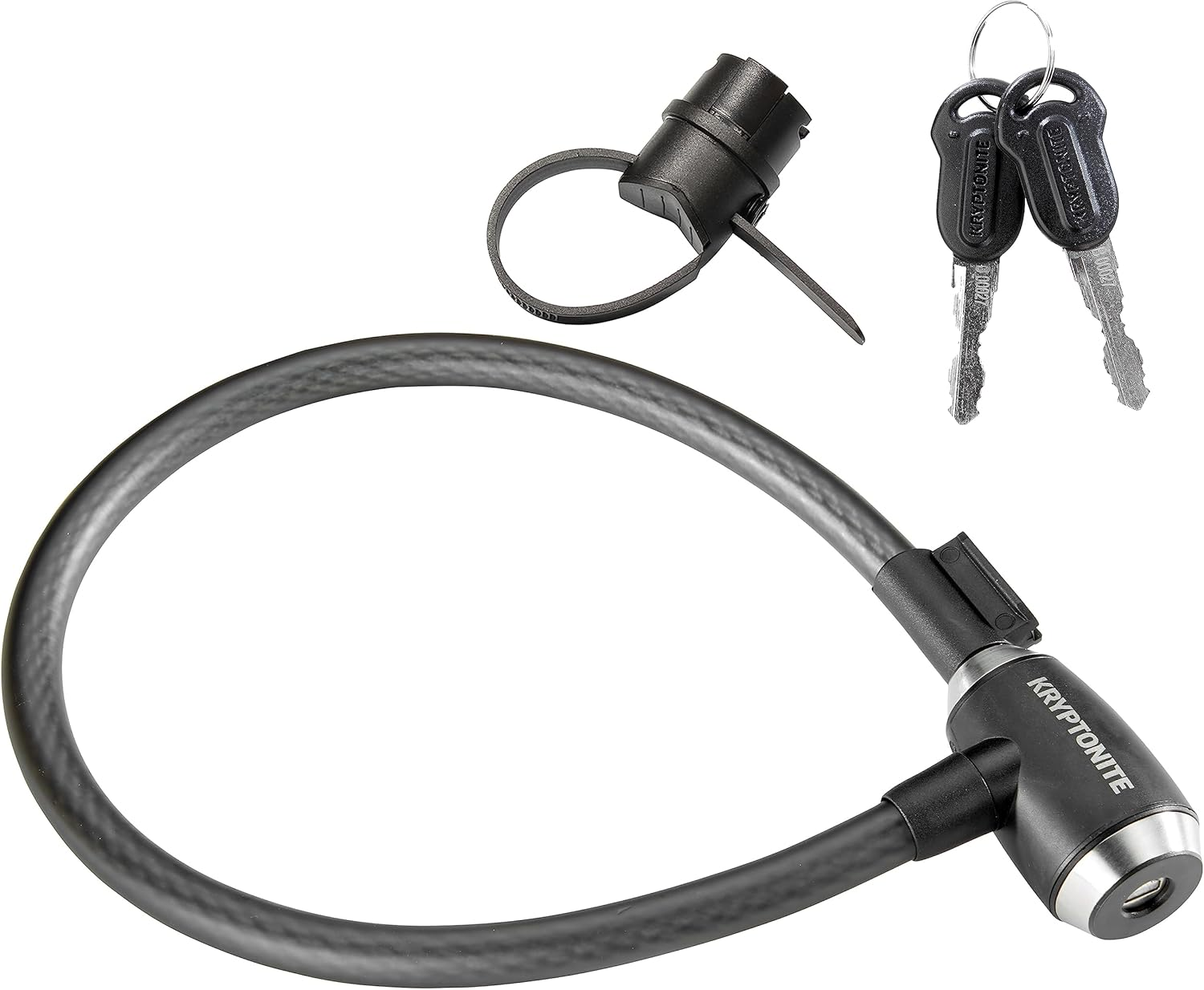 Kryptonite Kryptoflex Bike Lock Cable, 2FT/6FT Long 15Mm Thick Heavy Duty Braided Steel Cable Anti-Theft Security Lock for Outdoor Equipment, Combination/Key Bike Lock image number 2