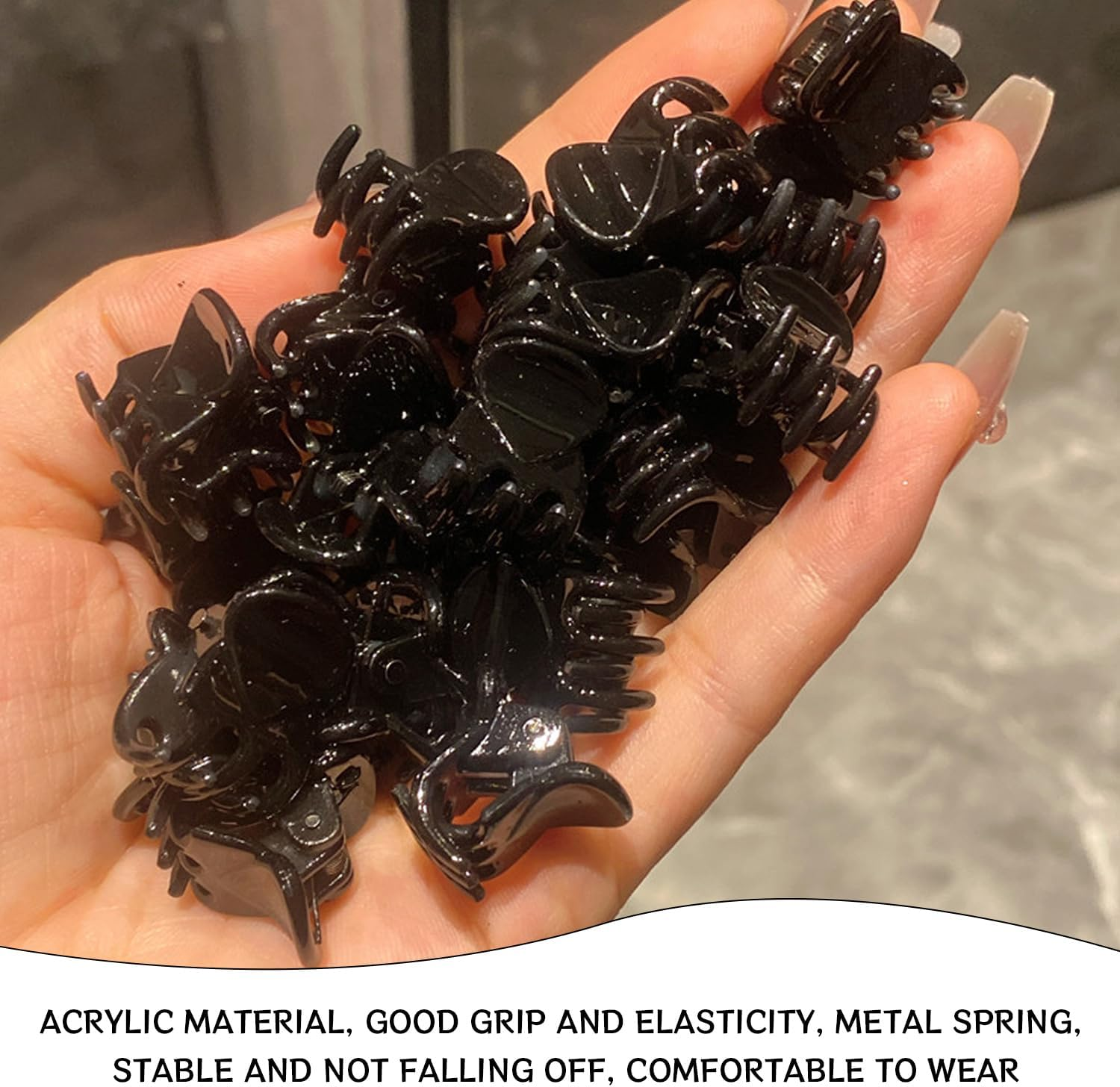 60 Pieces Mini Hair Pins, Simple Plastic Hairpin, Hairstyle Decorations, Slide Hair Pins, Hairdressing Fixing Tools image number 3