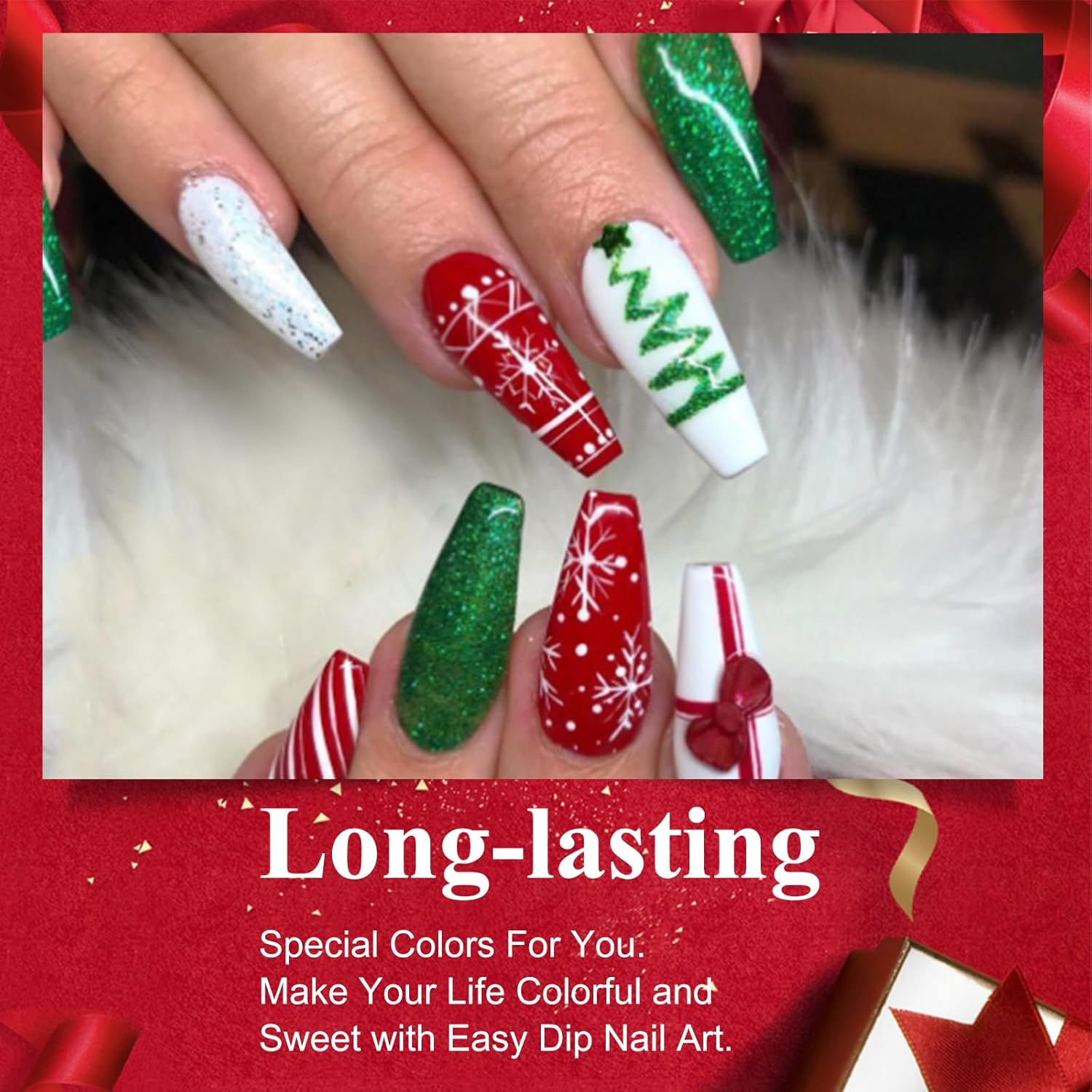 Honey Joy 6 BOX/SET Spring Summer Blue Orange Green Fine Dip for Nails Powder Kit Chocolate Glaze Fine Dipping Powder Colors No Need Lamp Cure,Like Gel Polish Effect,Even & Smooth Finishing (Dp-G-6Pcs-10G/Box) - Dp-P-6Pcs-10G/Box image number 6