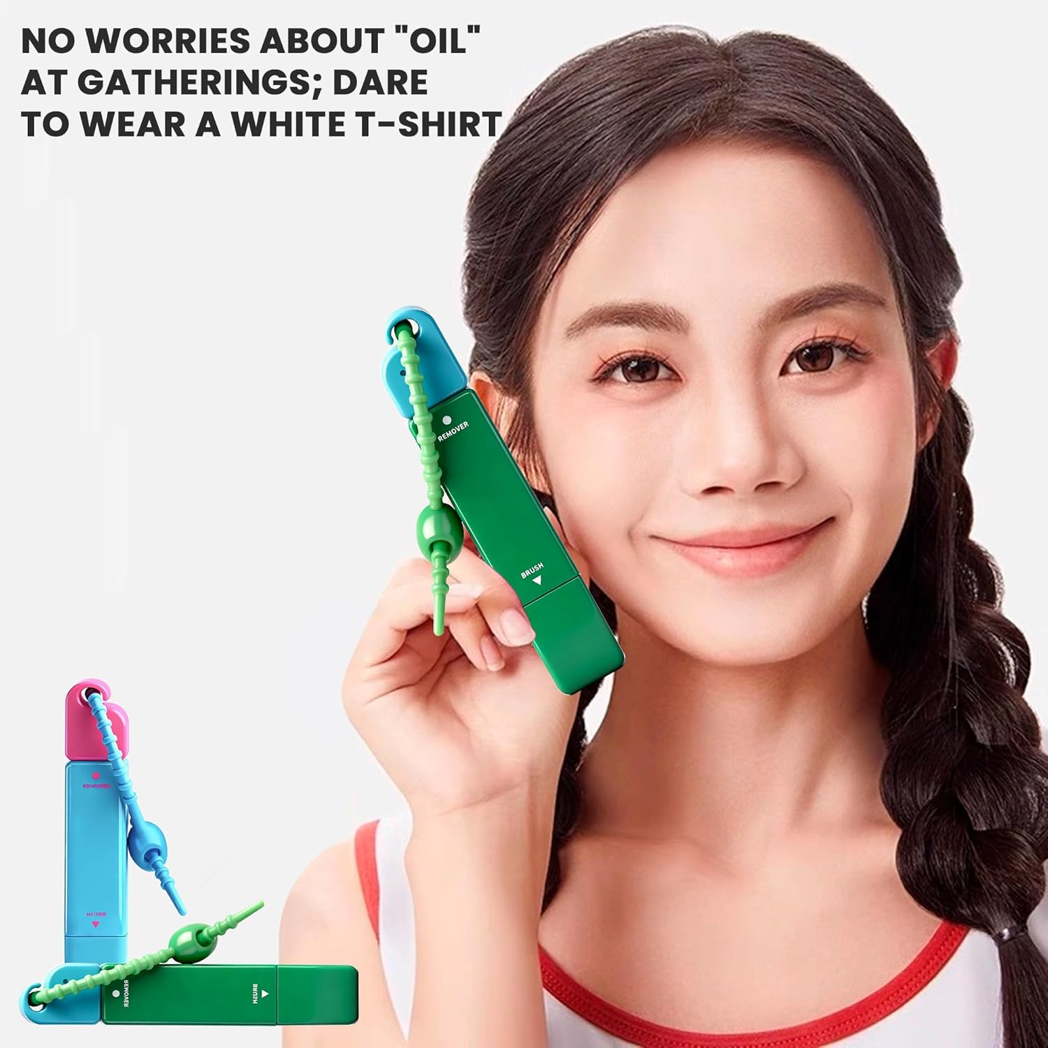 Stain Remover Pen, 2-In-1 Active Eraser & Brush for Clothes, Instant Stain Remover Keychain for On-The-Go Cleaning, Tackles Stubborn Stains & Safe on Fabrics (2-Pack) image number 5