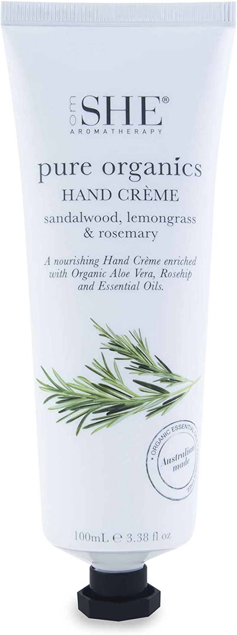 Om SHE Aromatherapy Pure Organics Hand Creme - Sandalwood, Lemongrass & Rosemary image number 1