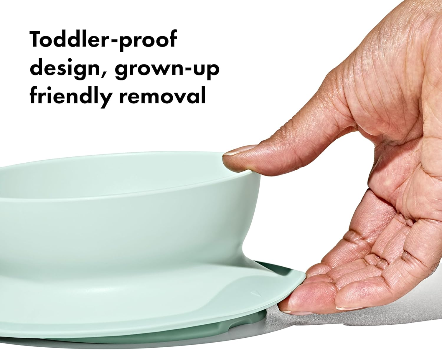 OXO Tot Stick & Stay Suction Bowl, Opal