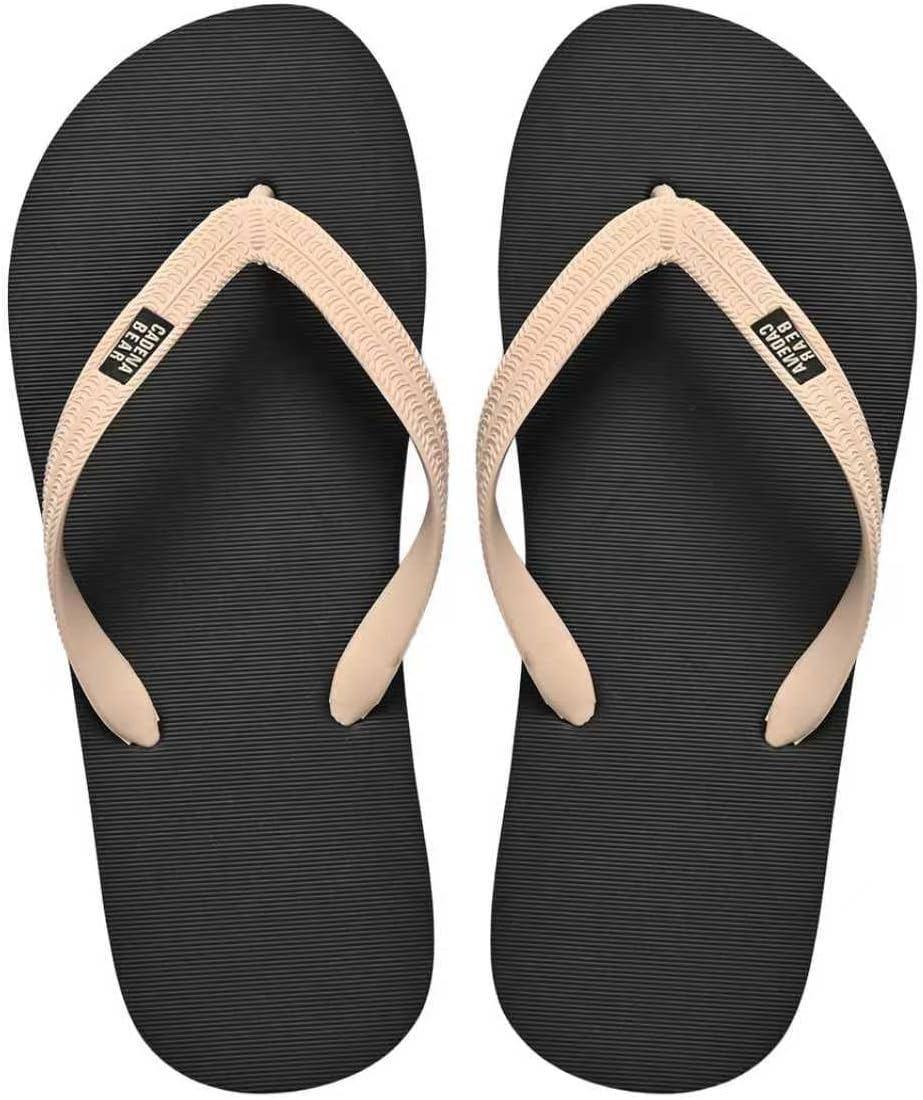 Slunza Sfn Men&rsquo;S Slim Flip Flops &ndash; Lightweight Rubber Thong Sandals, Breathable Non-Slip Beach & Shower Slippers, Casual Summer Outdoor Footwear