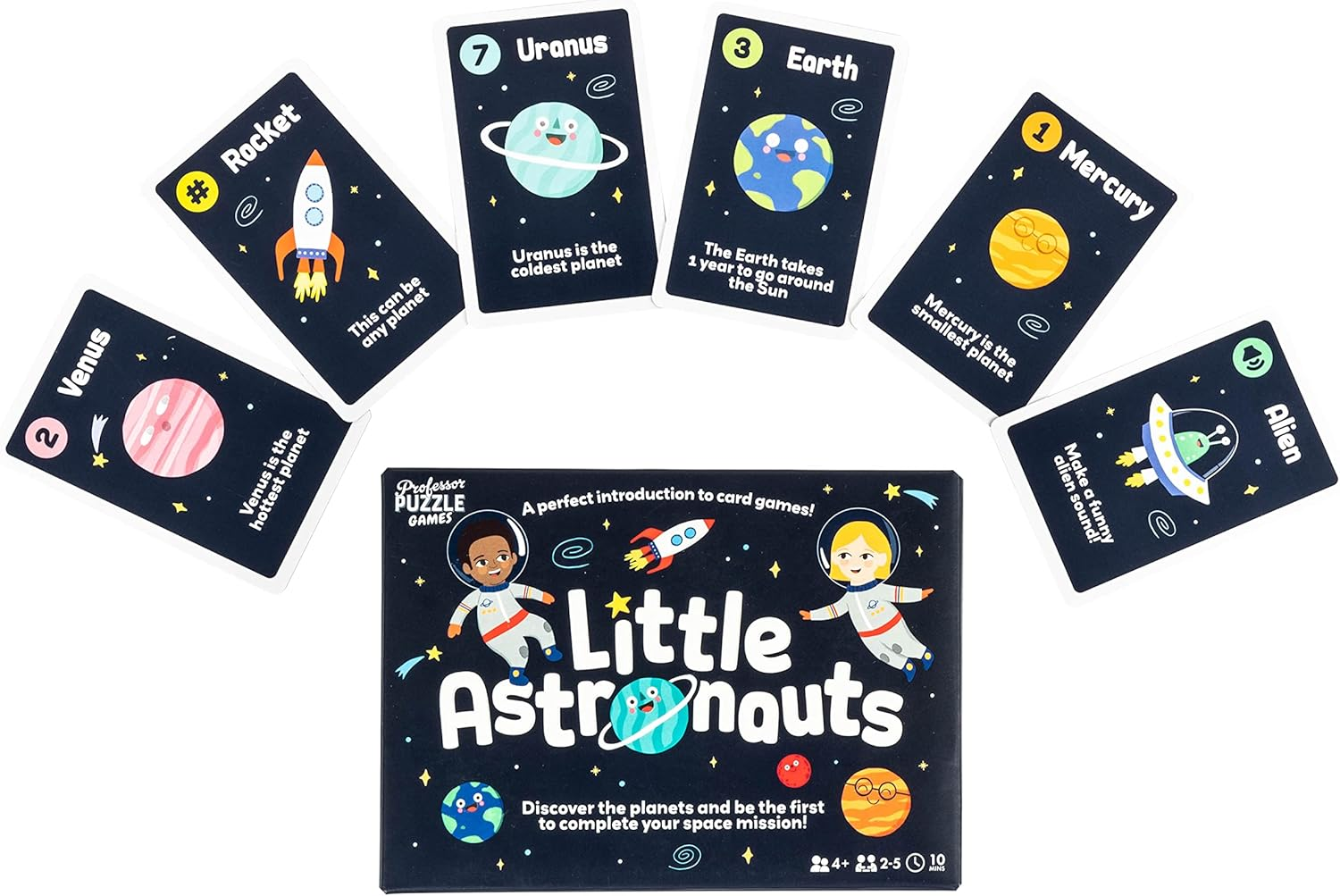 Professor Puzzle Little Astronauts Solar Solar System Card Game image number 2