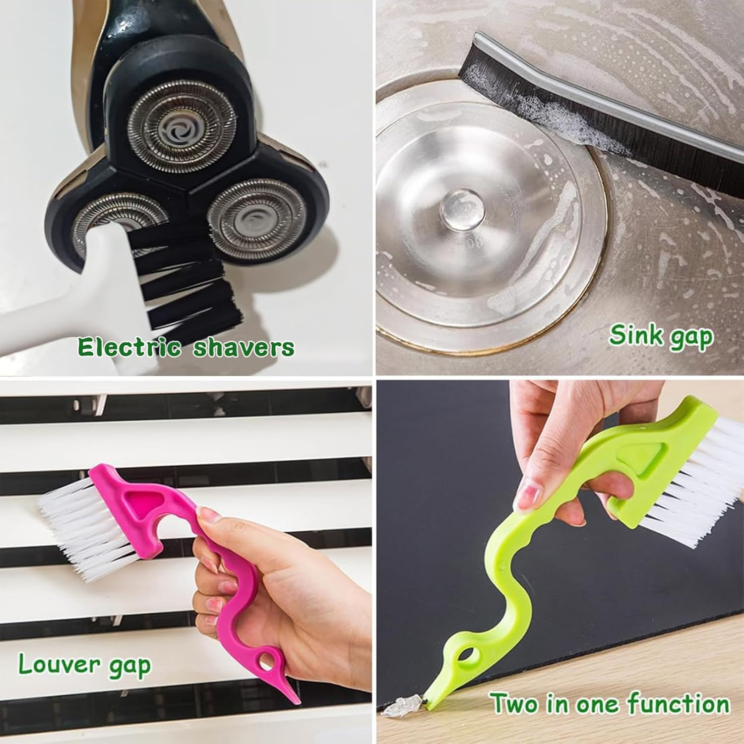 14Pcs Small Crevice Cleaning Brush Set,Scrub Brush Gap Clean Tools for Household Use, Groove Gap Cleaning Tool for Cleaning Kitchen,Bathroom, Corner, Sink,Door,Window Track,Cup image number 5