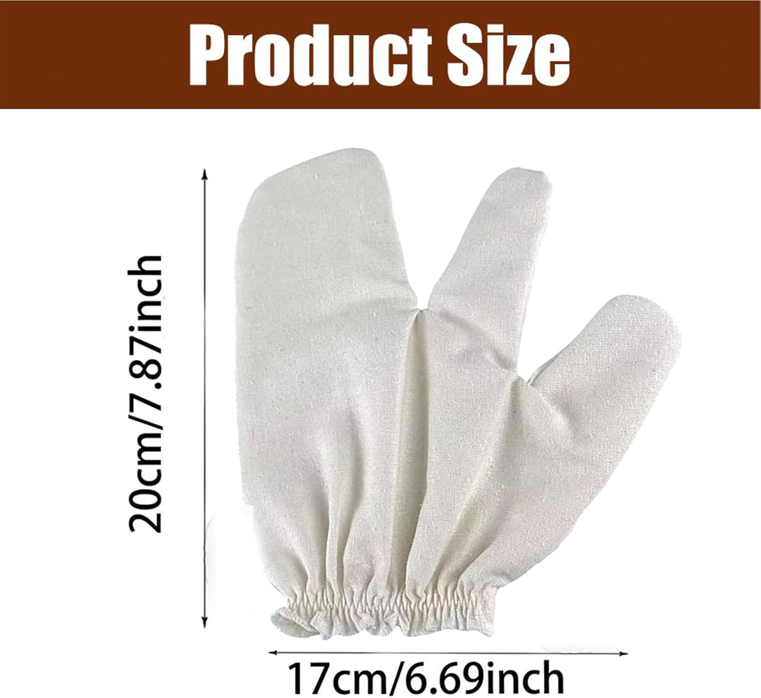 Garshana Gloves Raw Silk Massage Gloves Ayurvedic Massage, Body Exfoliating Gloves, Exfoliating Bath Massage Scrubbing Glove with Elastic Wrist Bands for Dry Brushing (2 PCS) image number 5