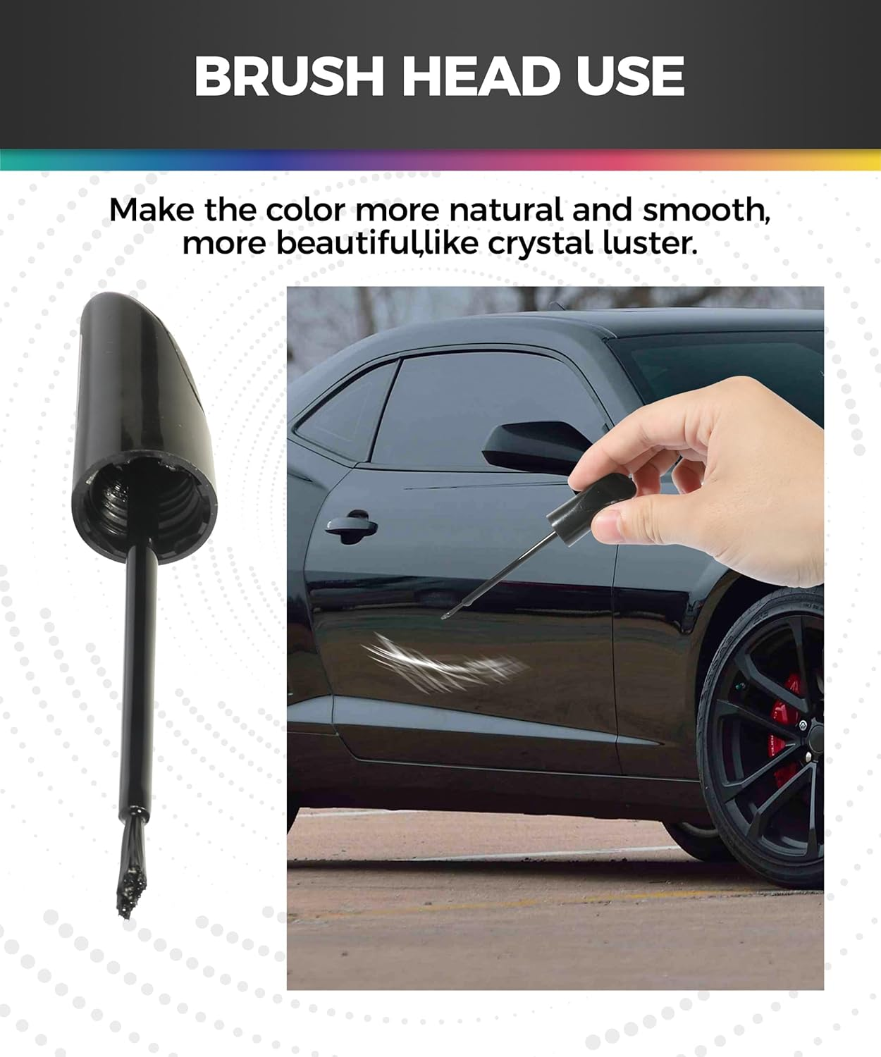 Car Paint Scratch Repair,Touch up Paint for Cars,Touch up Paint Pen,Car Accessories Car Scratch Repair,Car Touch up Paint,Car Scratch Remover Pen,Car Paint Pen for Erase Car Scratches (Black) - Black image number 4