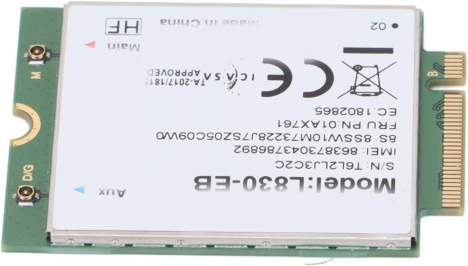 Network Card, 4G LTE FDD Module M 2 Key B Interface Computer Components for Thinkpad X280 X390 T480 P52S, Plug and Play image number 1