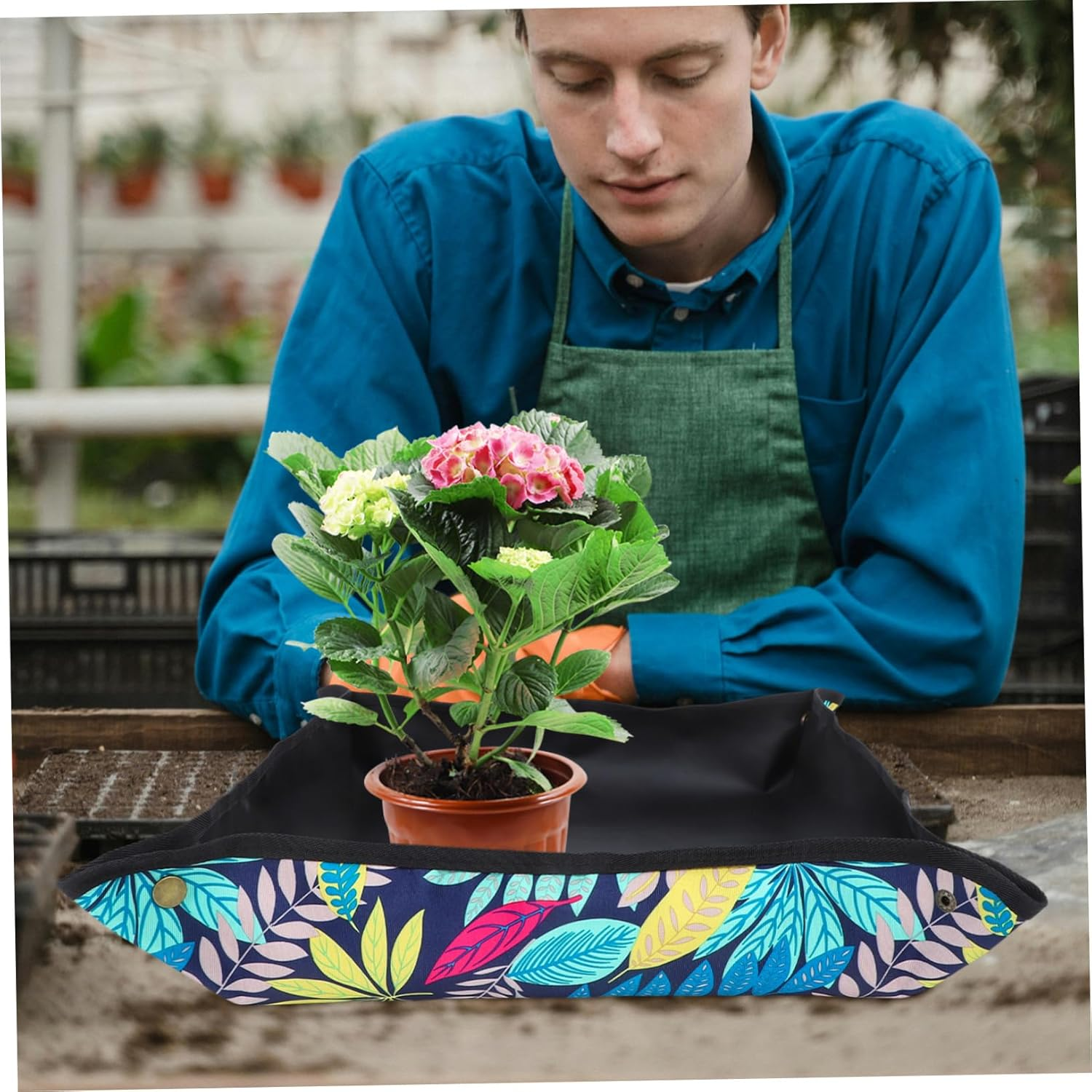 SUPVOX Splash Mat for Indoor Plants Repotting Mat Reusable Soil for Plant Repotting image number 3