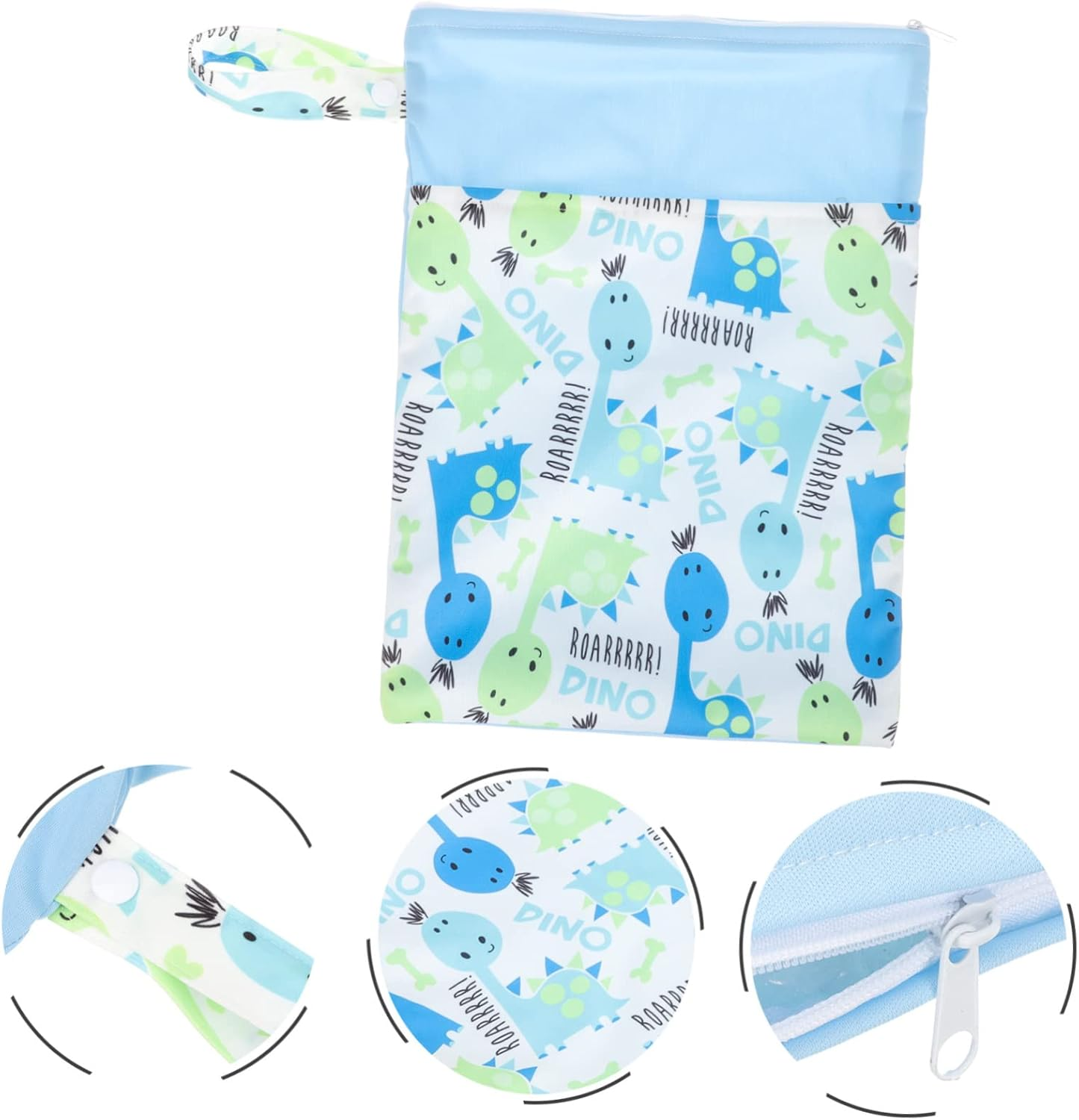 Ibasenice Multi-Functional Diaper Bag Organizer Pouch Household Storage Pouches Compact Light for Diaper Bag Essentials Zipper Design image number 6