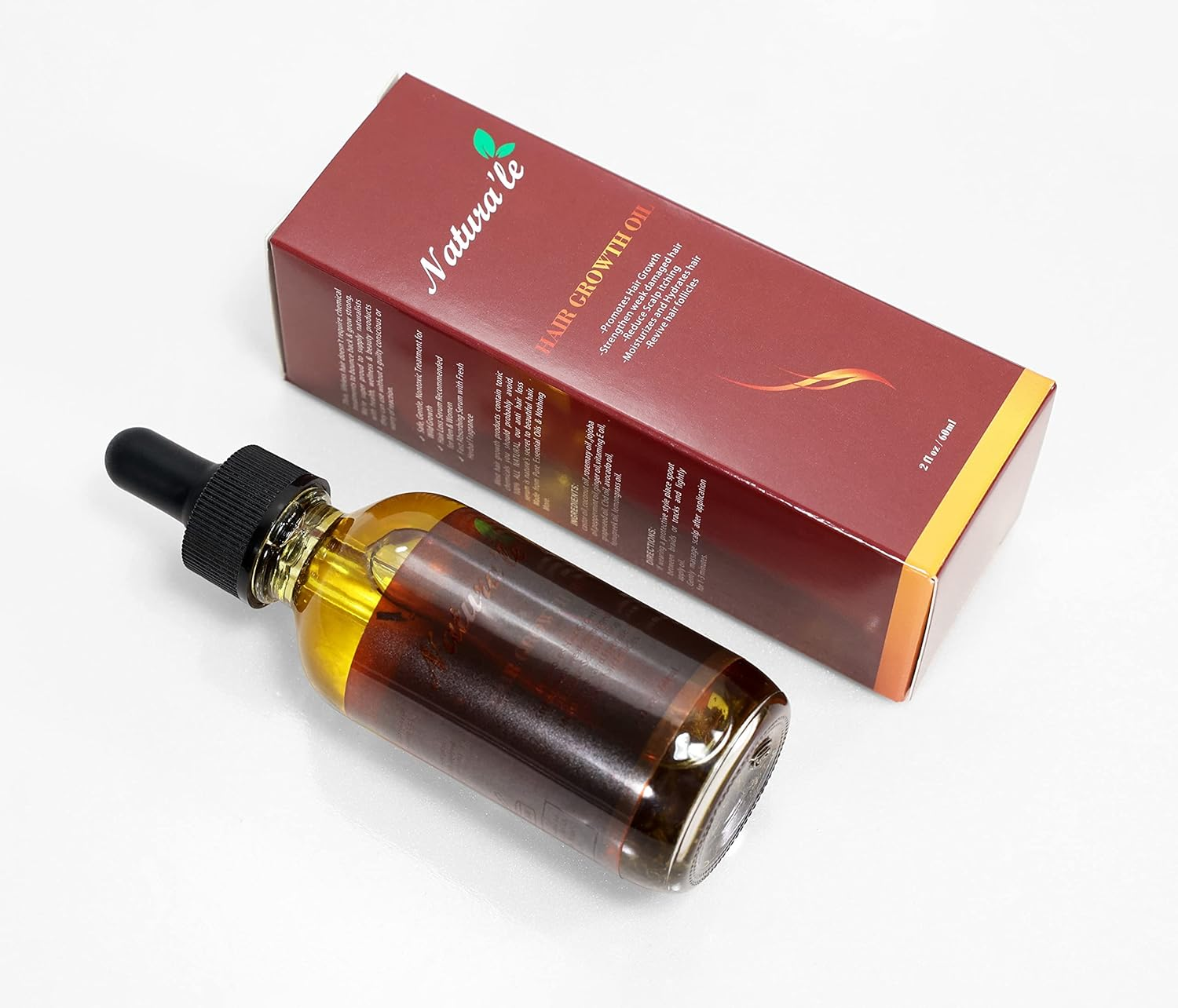 Hair Growth Oil anti Hair Loss Oil for Thin, Bald Hair Prone to Breakage Scalp Dry Hair Loss Hair Peppermint 60Ml image number 2