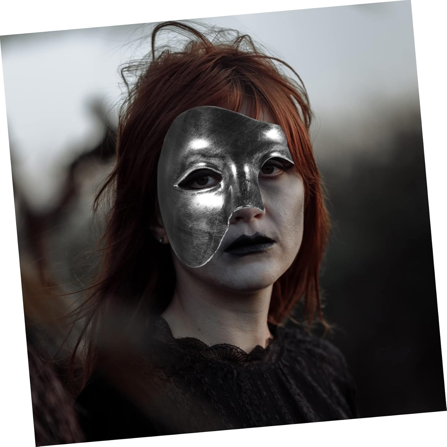 Portable Multi Function Decorative Mask for Halloween Parties Unique Party Prop for Masquerade Events and Costume Accessories Versatile Halloween Decoration image number 5