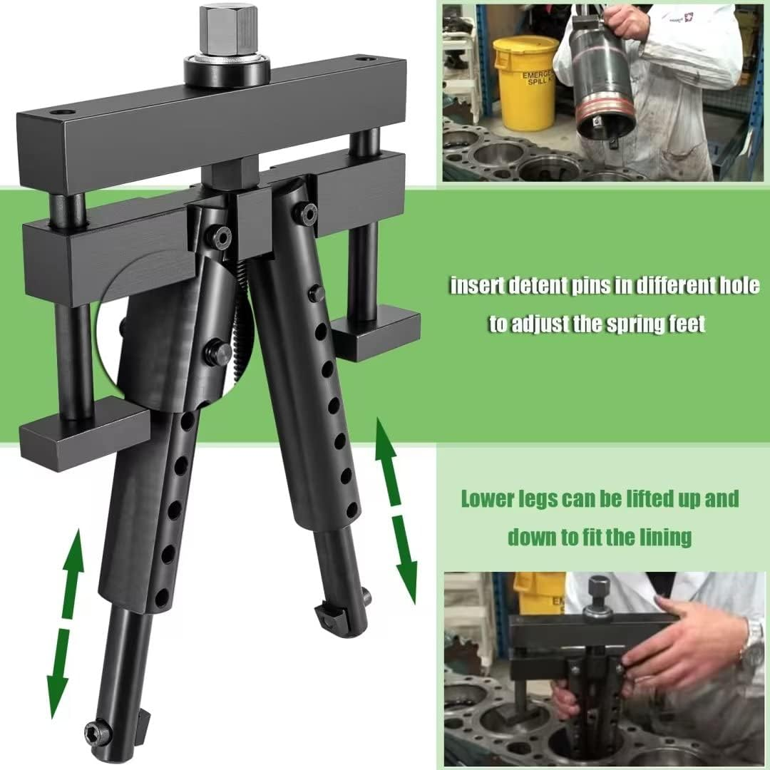 Yoursme Heavy-Duty Truck Universal Cylinder Liner Puller PT-6400-C Fit for Mack Cummins Caterpillar Detroit International Engine Wet Liners 3-7/8 to 6-1/4 Bore image number 3