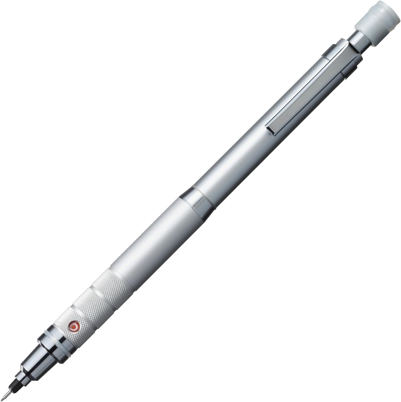 Uni Kuru Toga Roulette Model Auto Lead Rotation 0.5Mm Mechanical Pencil, Silver Body (M510171P.26) image number 3