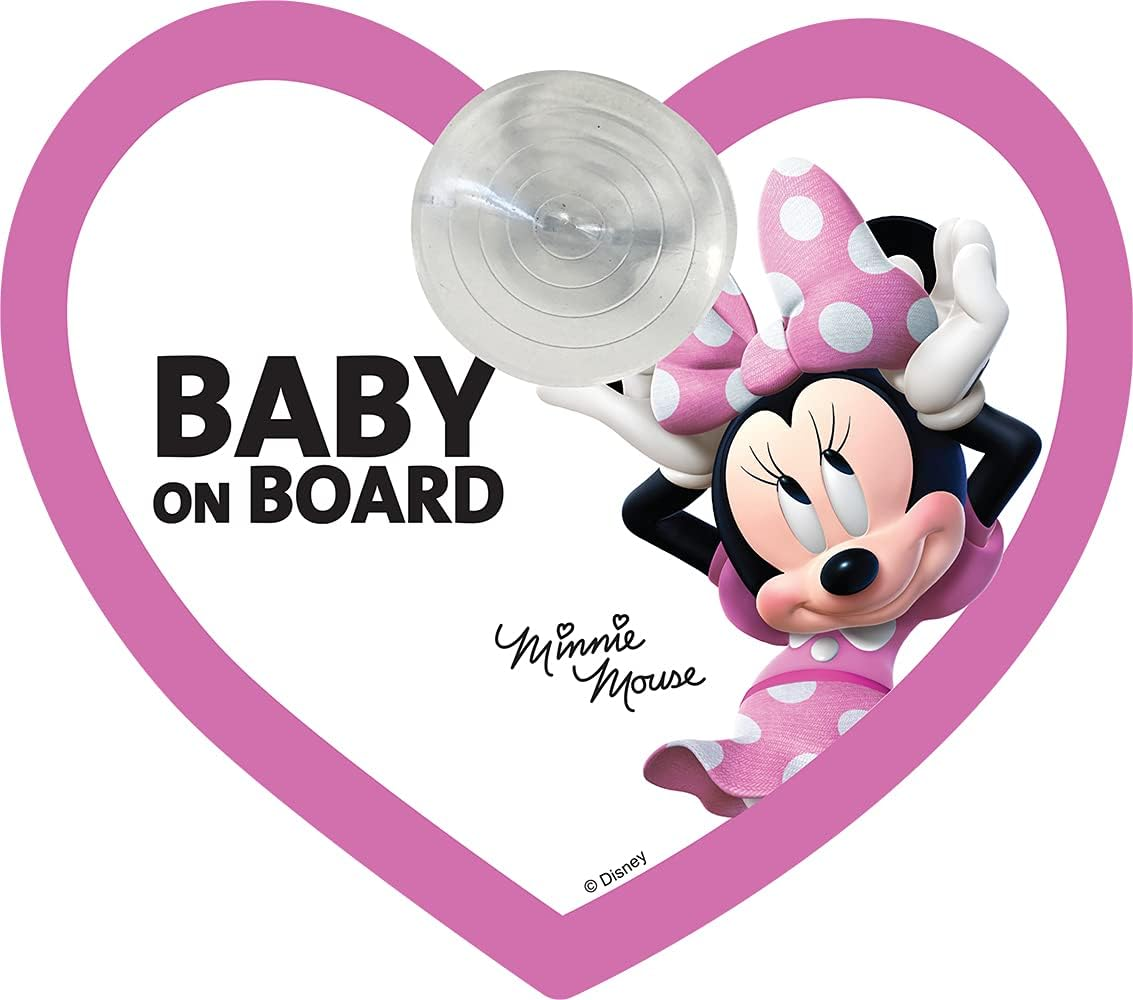 Disney Minnie Car Signal Baby on Board Minnie Mouse Suction Cup Attachment - 500G image number 2