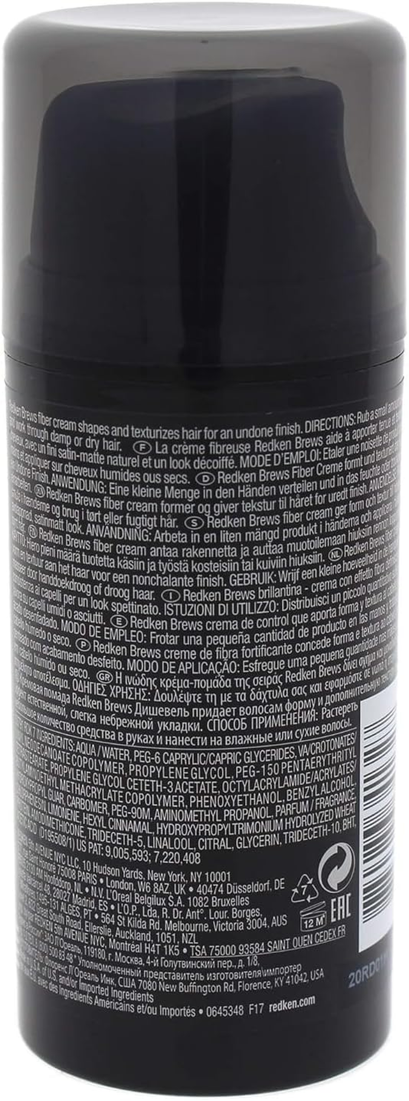 Redken Brews Fiber Cream for Men | Men'S Hair Styling Cream with Medium and Natural Hold | Undone Finish & Adds Texture and Shape | 100Ml image number 4