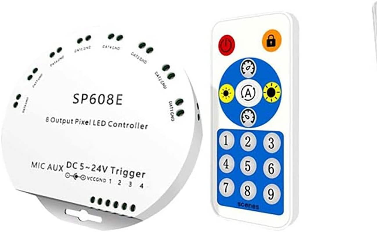 WS2812B Led Strip Light Controller Blue Tooth SP105E SP110E Wifi SP108E SP501E Music SP107E SP601E WS2811 SK6812 Lights DC5V-24V (SP108E) image number 5