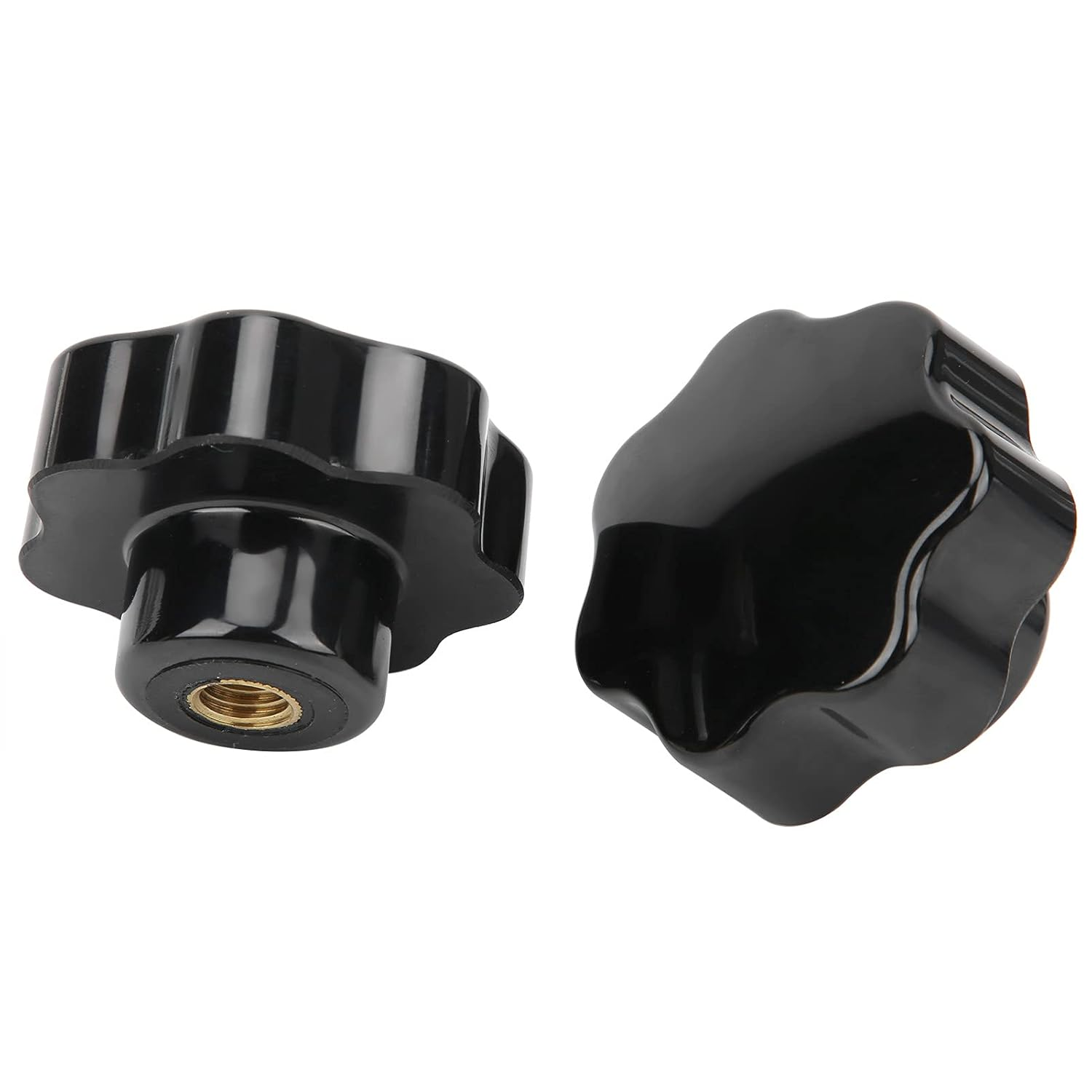 2St Female Thread Clamping Knob 7 Star Head Nuts M12 X 65 Industrial Accessories image number 5