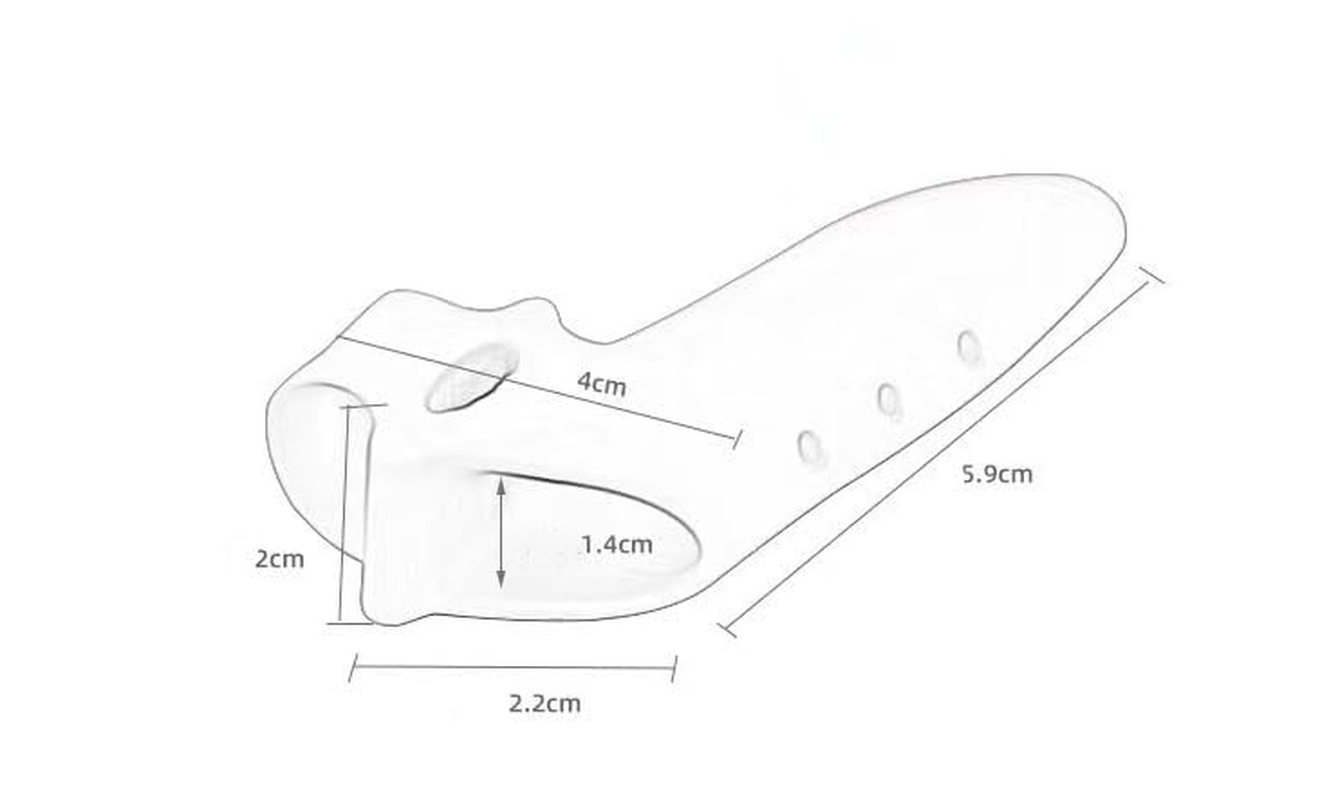 1Pair Toe Separator to Align Big Toe - Bunion Protector with Toe Straightener -Avoid Shoe Friction - Toe Orthopedic Bunion Corrector Spacer Foot Care (White, One Size) image number 4