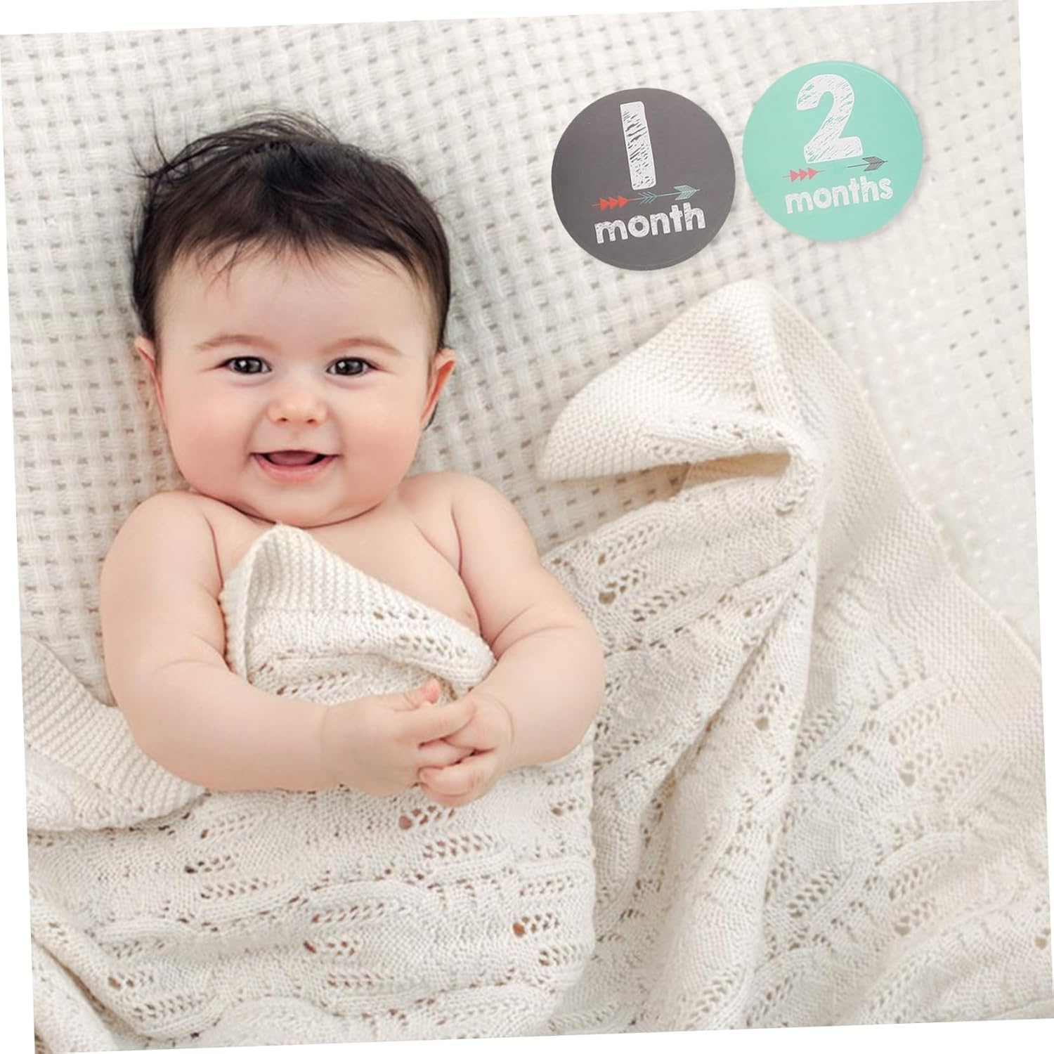 Milestone Stickers for Newborn Monthly Milestone Decals Birth Month Stickers Photo Props for Growth Journey