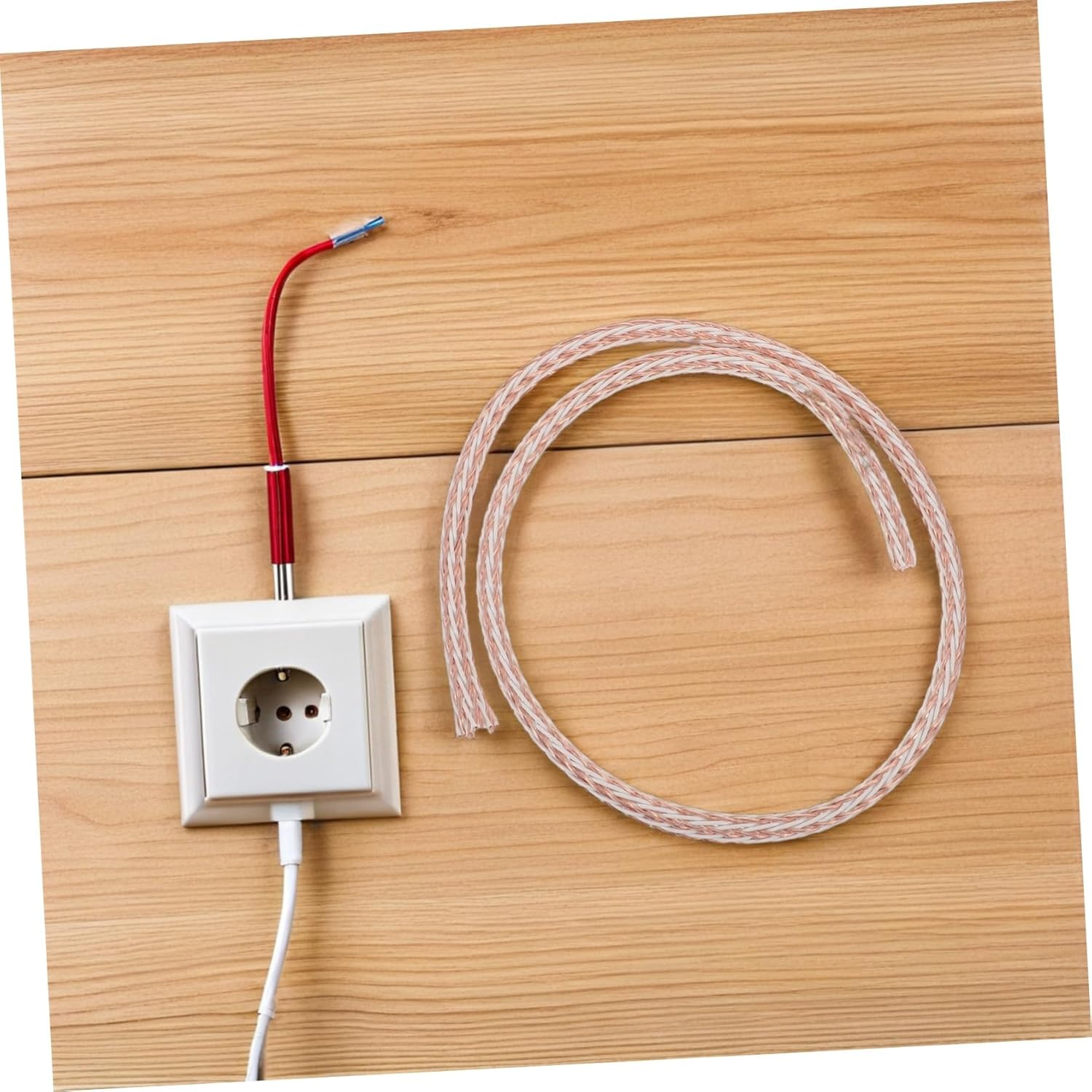 PERSELOSO High Fidelity Single Crystal Copper Speaker Wire Spool Heavy Duty Audio Power Cable for and Hifi Sound System Reduces Signal Loss Enhances Clarity image number 2