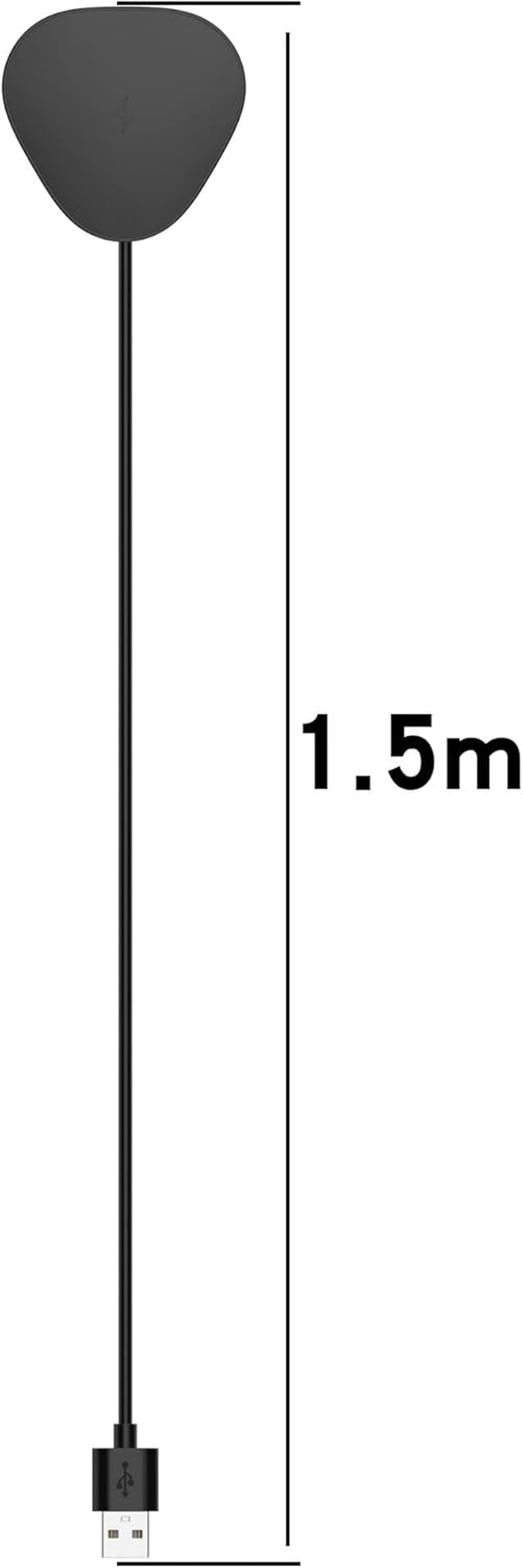 Sonos Roam Charger Compatible for Roam SL - Charging Stand, Dock Station Cradle Holder with 1.5M USB Cable for Wireless Charging (Black)